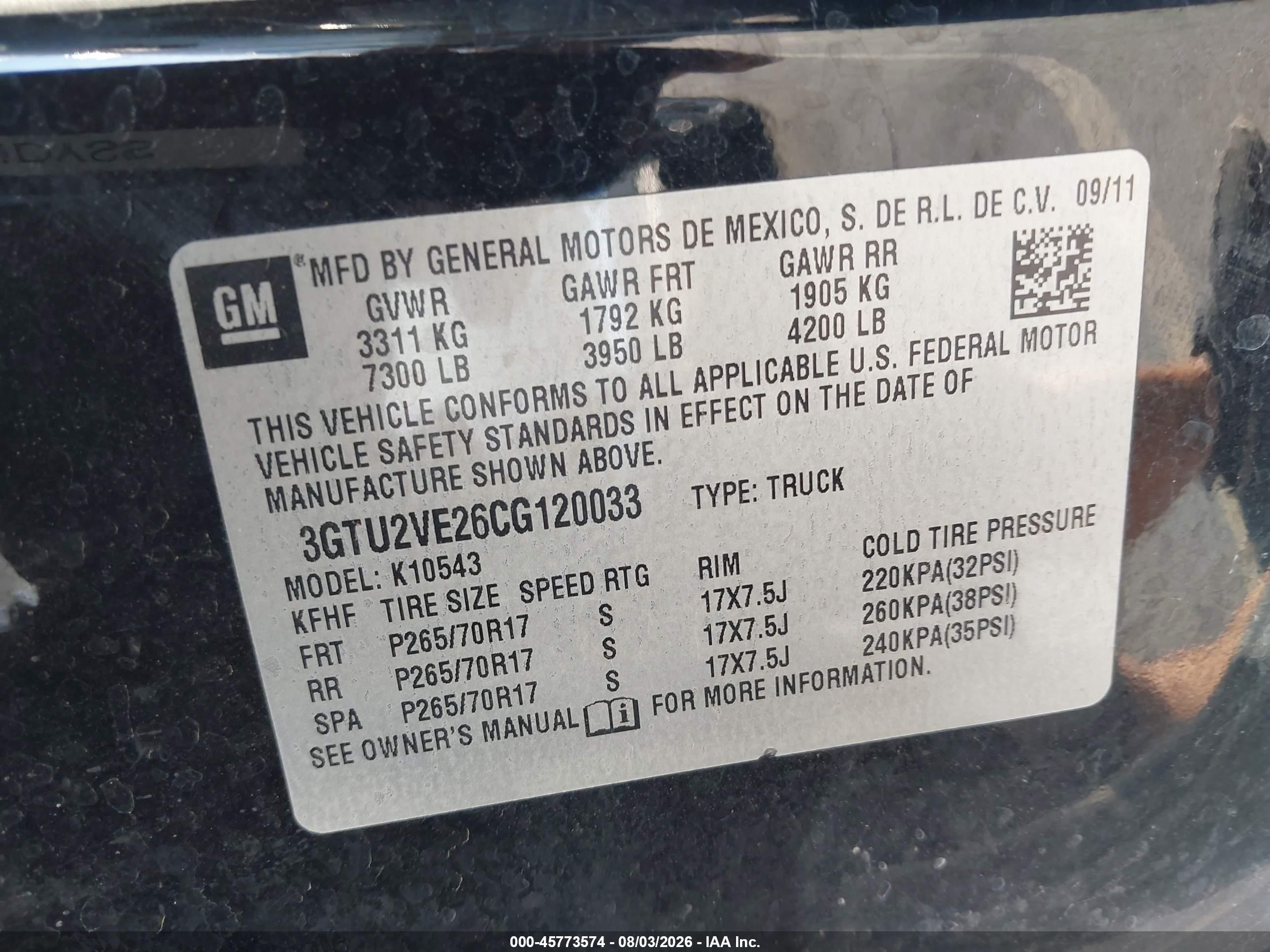 2012 Gmc Sierra 1500 Sle Black vin: 3GTU2VE26CG120033