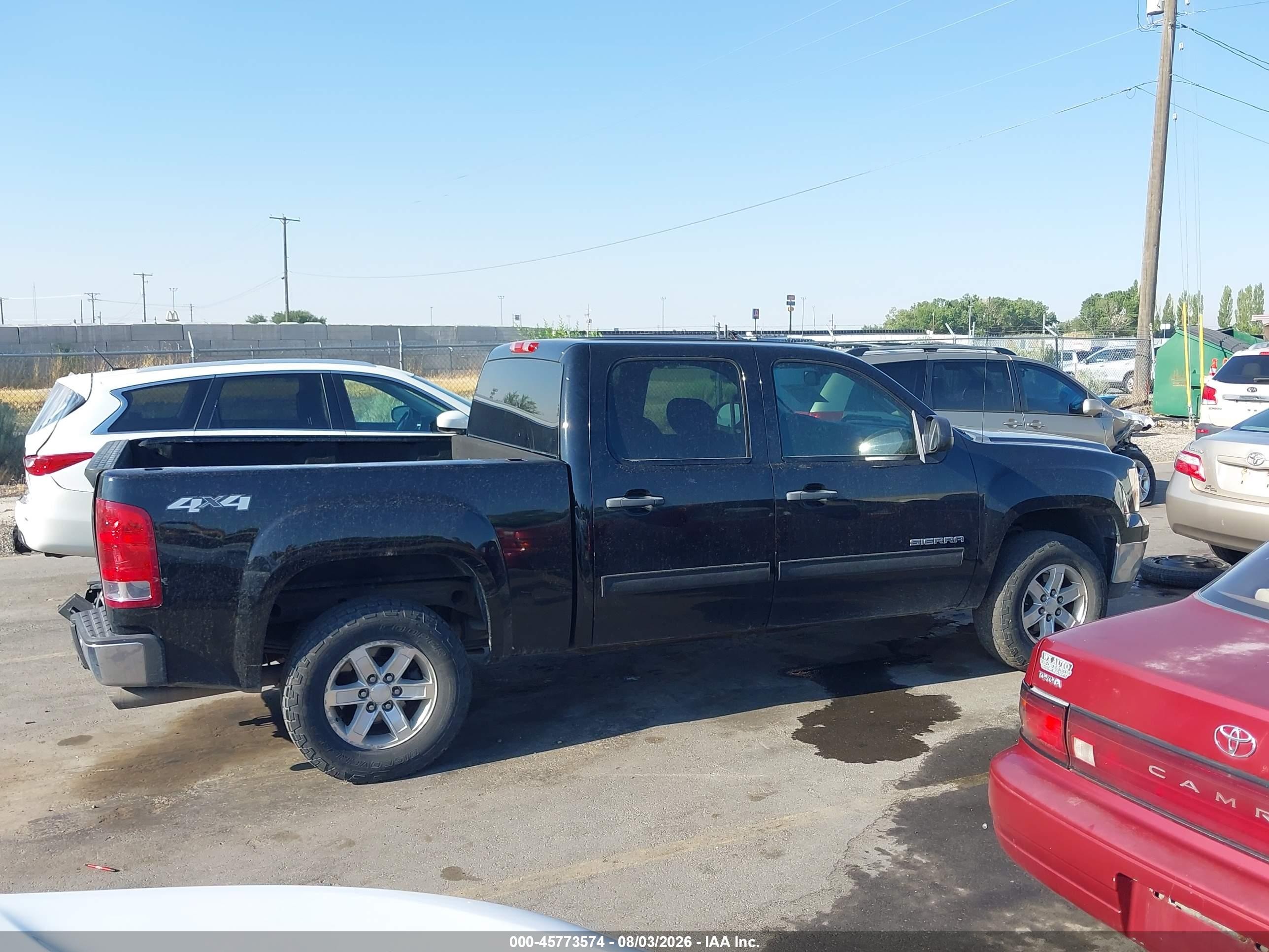 2012 Gmc Sierra 1500 Sle Black vin: 3GTU2VE26CG120033