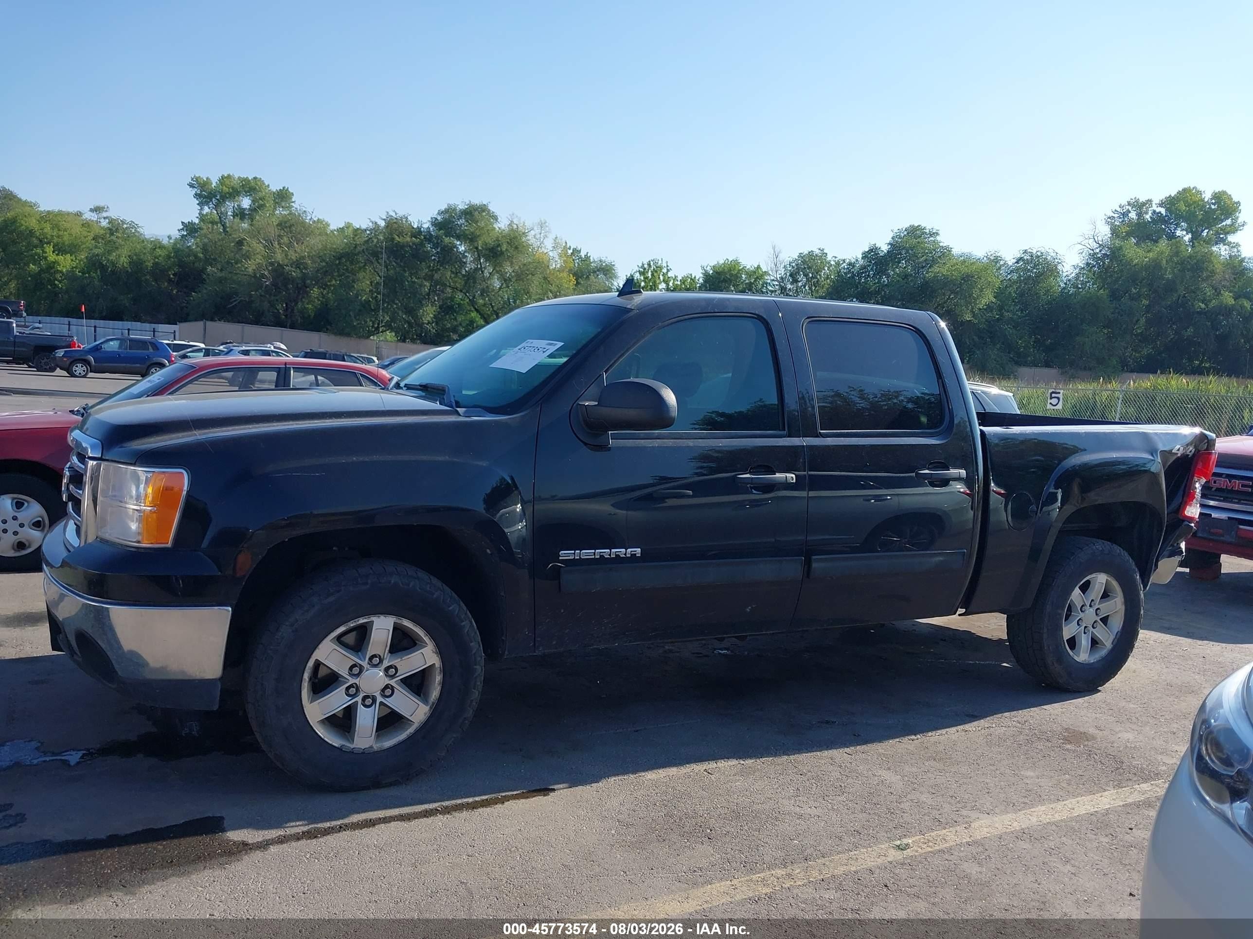 2012 Gmc Sierra 1500 Sle Black vin: 3GTU2VE26CG120033