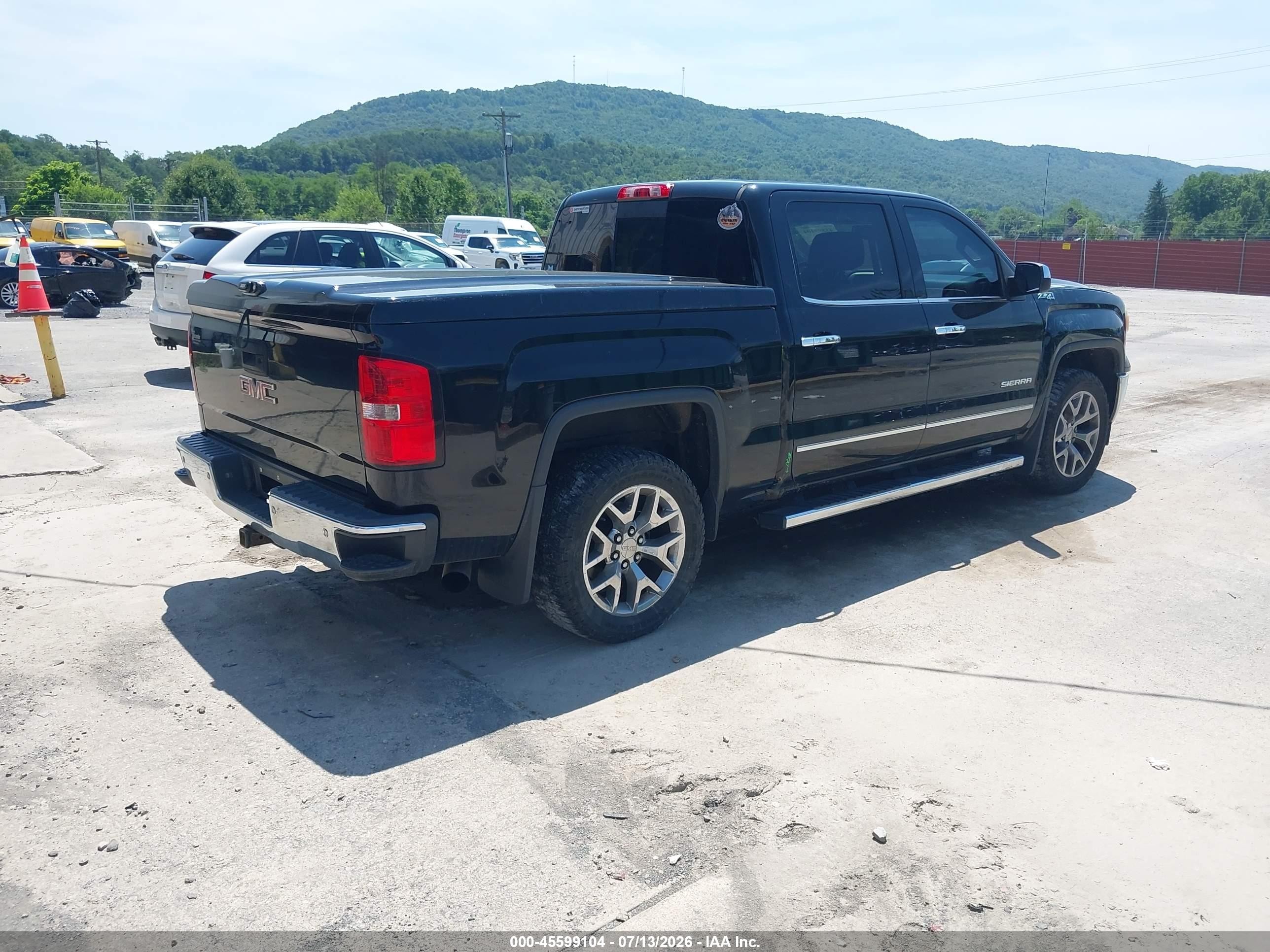 2014 Gmc Sierra 1500 Slt Black vin: 3GTU2VEC0EG192597