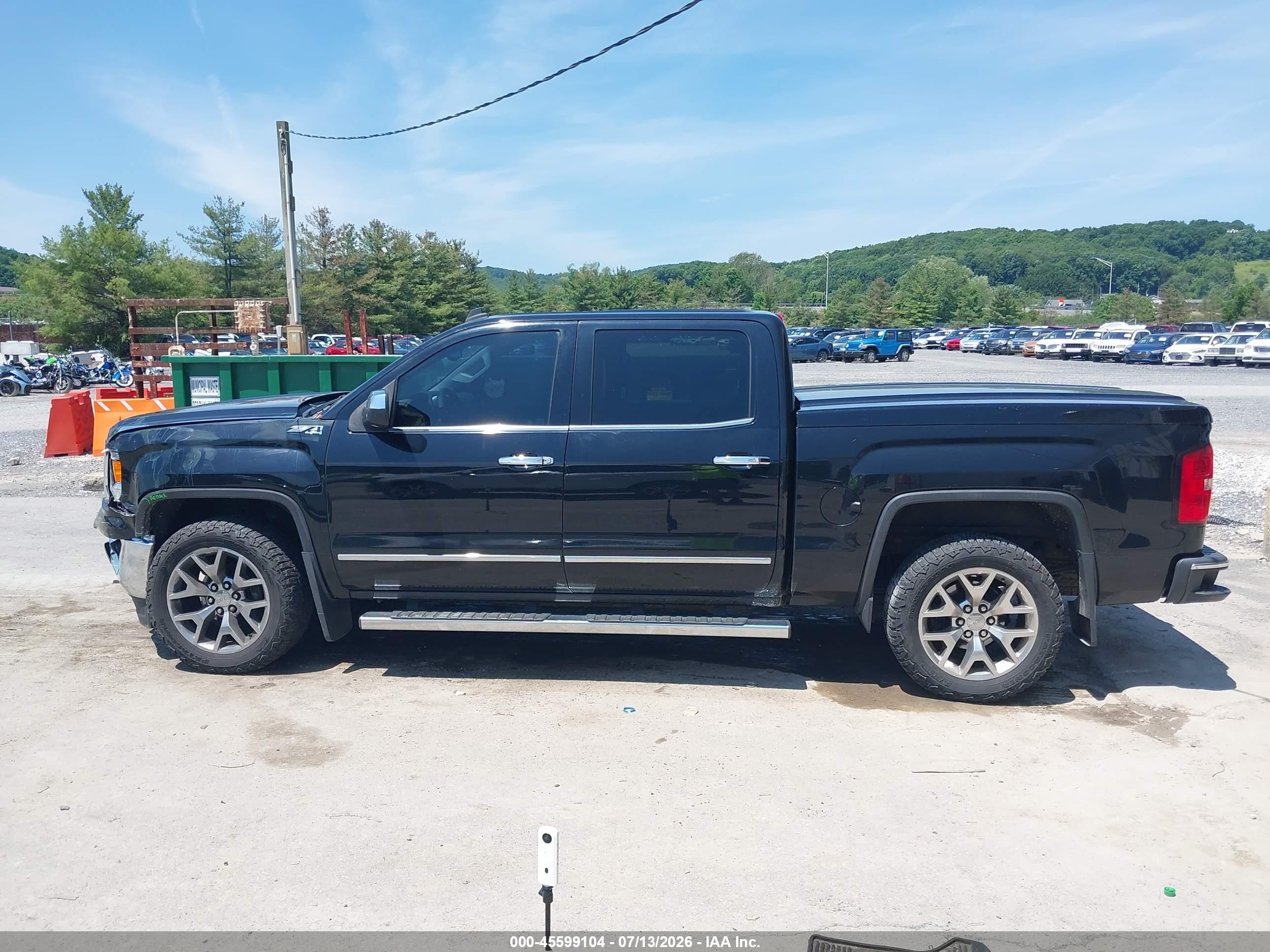 2014 Gmc Sierra 1500 Slt Black vin: 3GTU2VEC0EG192597