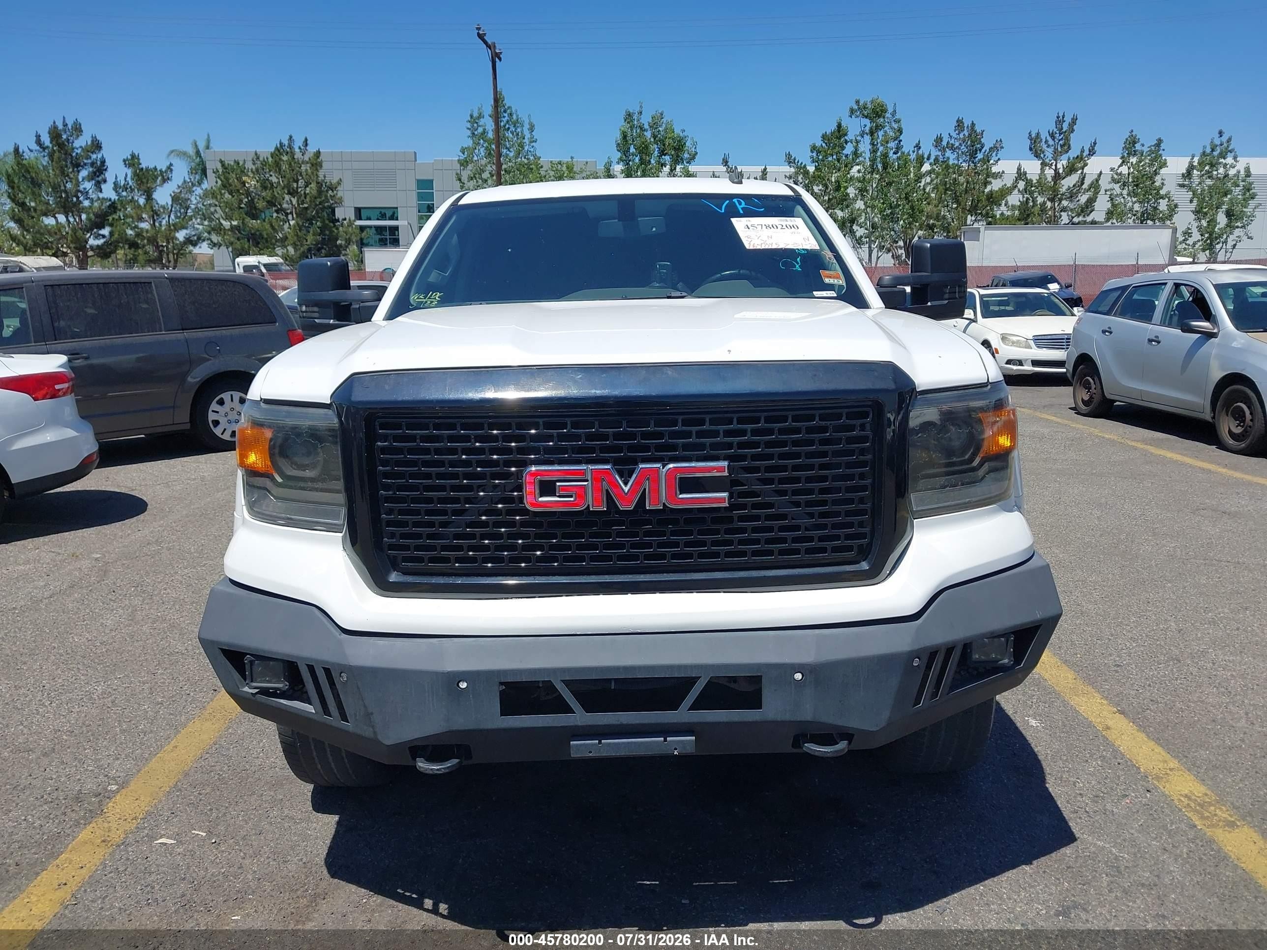 2014 Gmc Sierra 1500 Slt White vin: 3GTU2VEC0EG202576