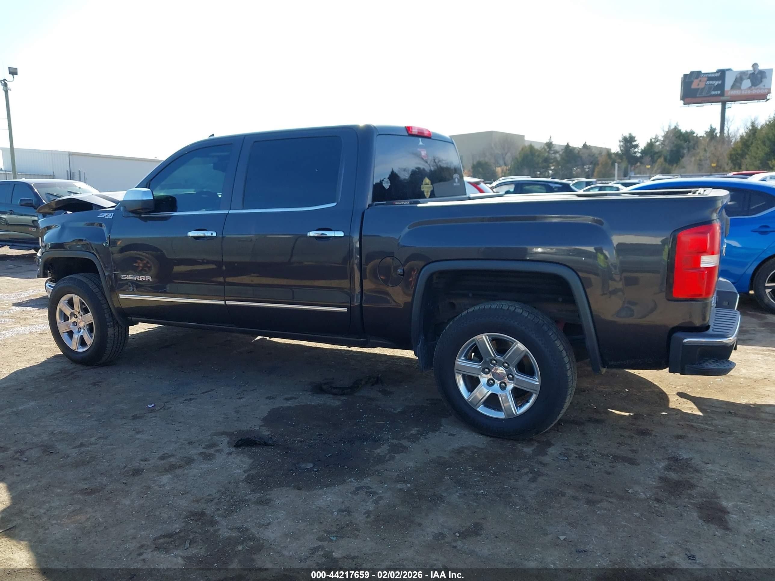 2014 Gmc Sierra 1500 Slt Black vin: 3GTU2VEC0EG261188