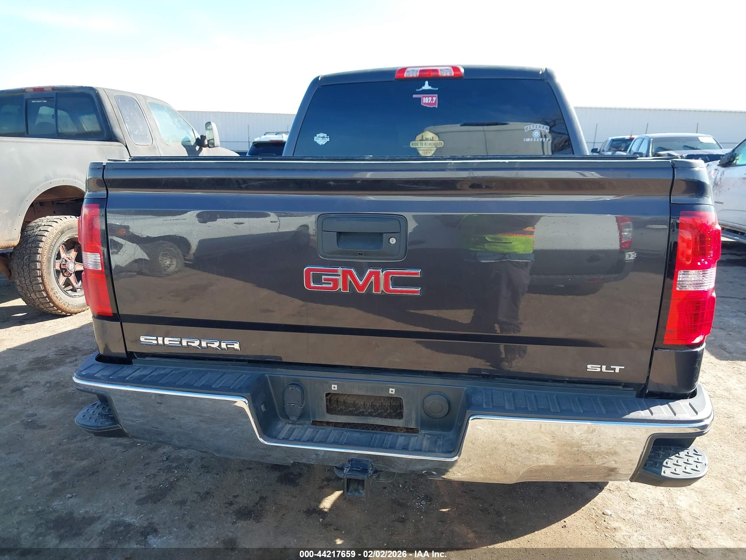 2014 Gmc Sierra 1500 Slt Black vin: 3GTU2VEC0EG261188
