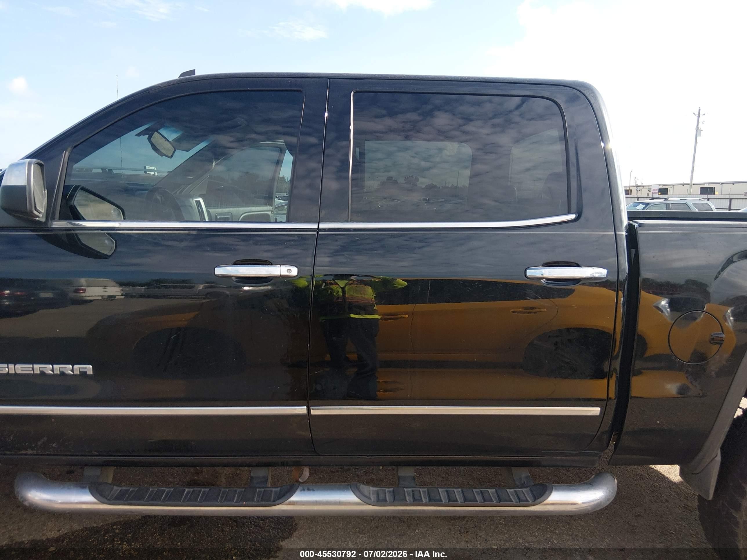 2014 Gmc Sierra 1500 Slt Black vin: 3GTU2VEC0EG336598