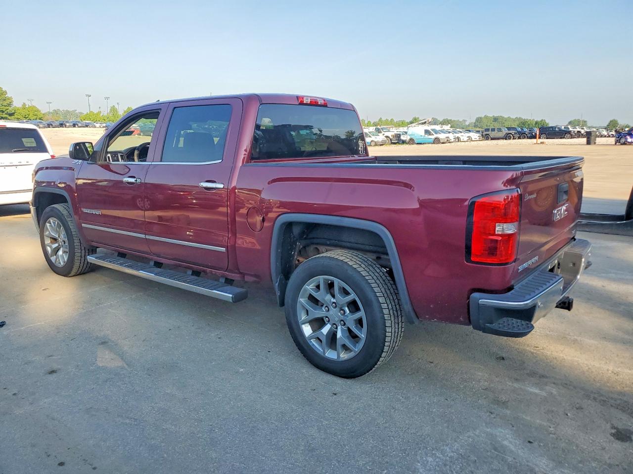 2014 Gmc Sierra K1500 Slt Maroon vin: 3GTU2VEC0EG336665