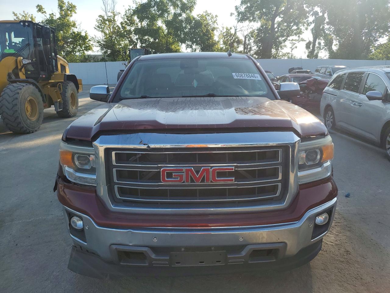 2014 Gmc Sierra K1500 Slt Maroon vin: 3GTU2VEC0EG336665