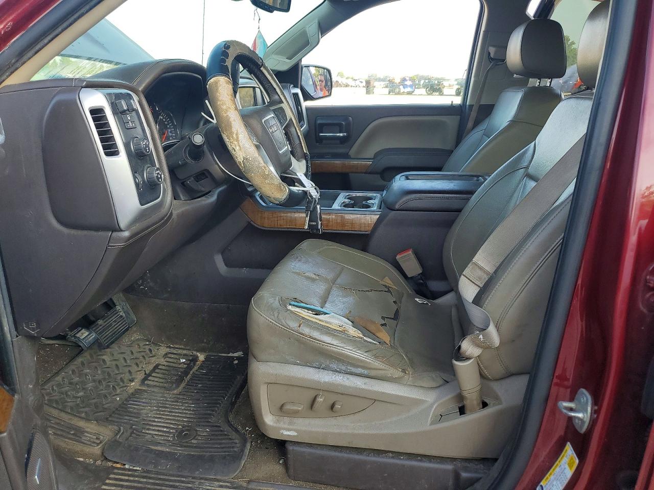 2014 Gmc Sierra K1500 Slt Maroon vin: 3GTU2VEC0EG336665