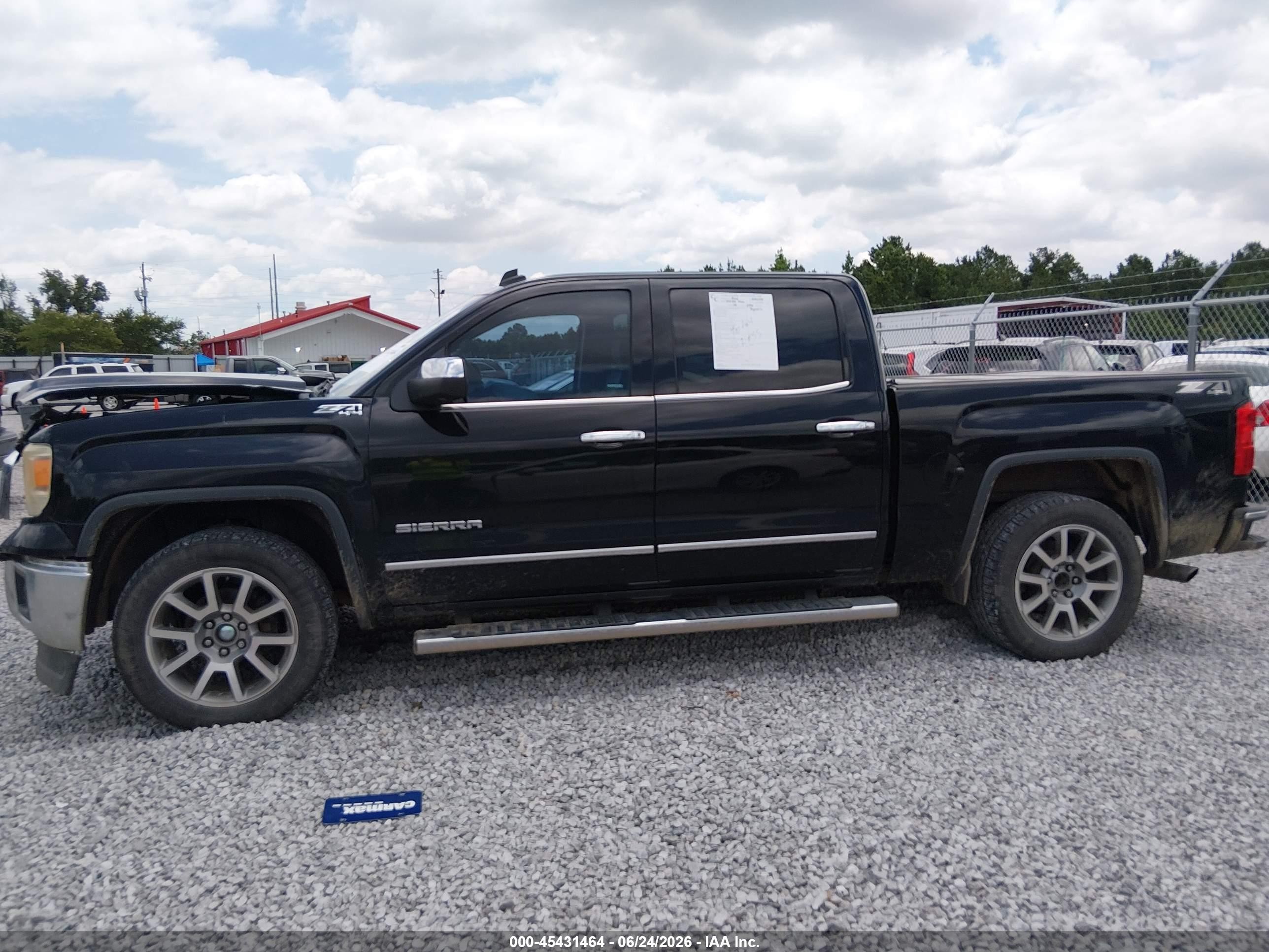 2014 Gmc Sierra 1500 Slt Black vin: 3GTU2VEC0EG376972