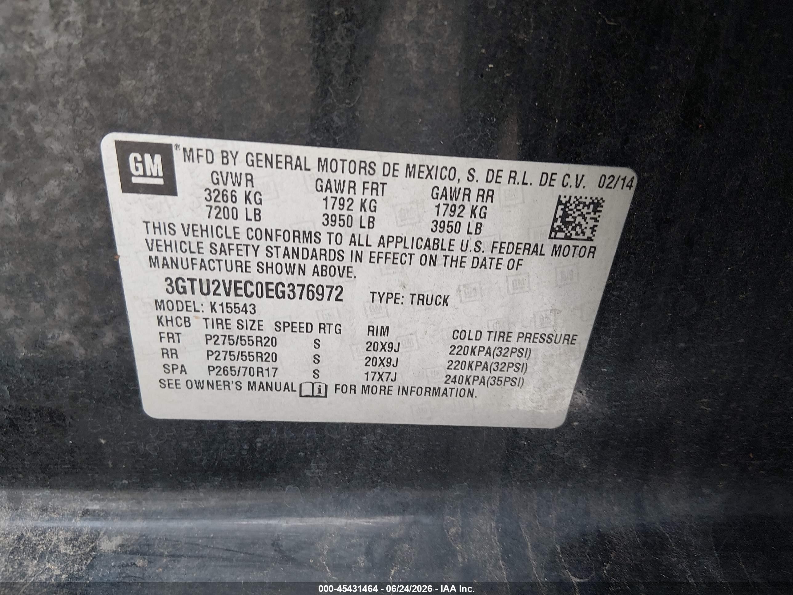 2014 Gmc Sierra 1500 Slt Black vin: 3GTU2VEC0EG376972