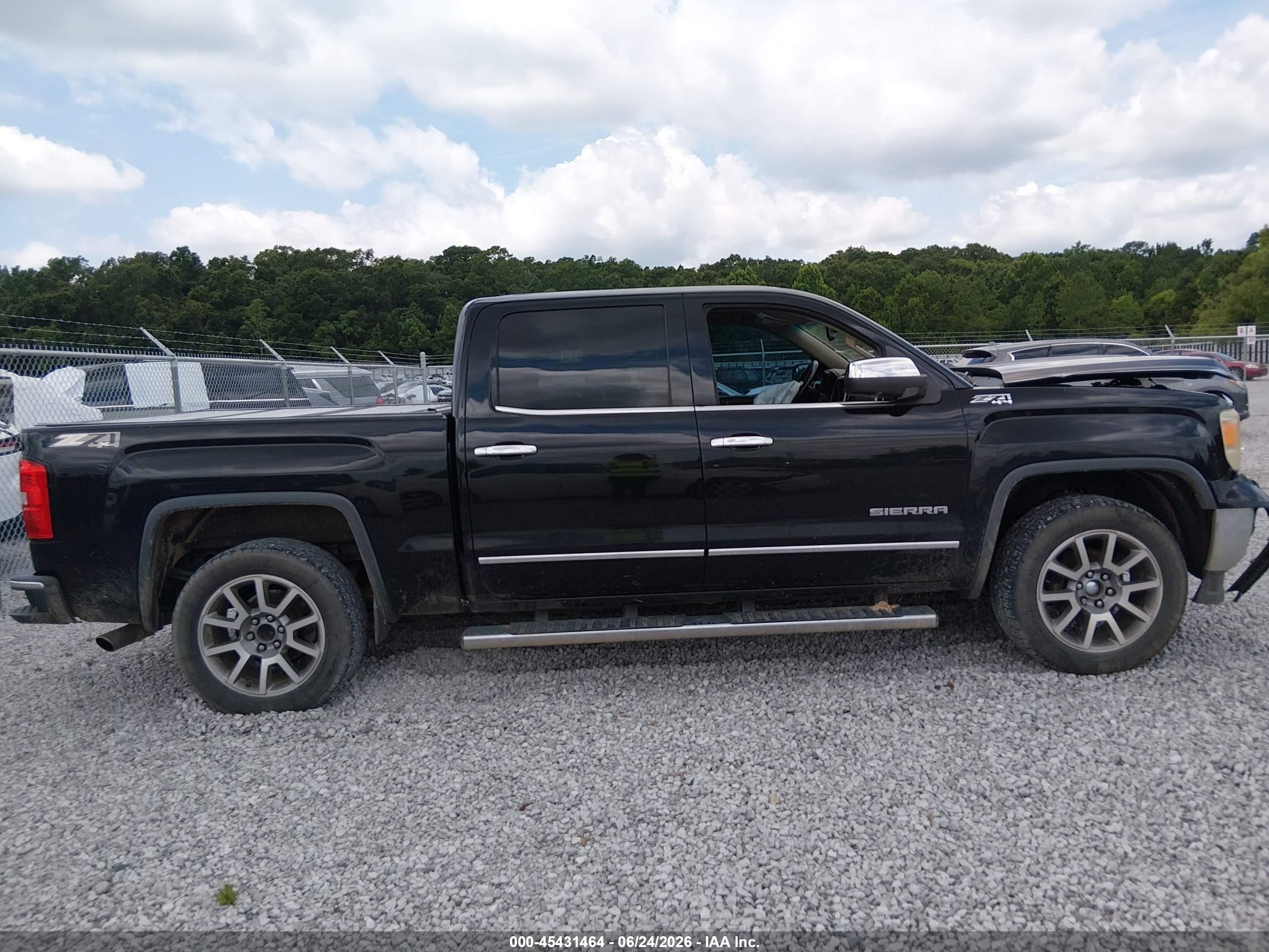2014 Gmc Sierra 1500 Slt Black vin: 3GTU2VEC0EG376972