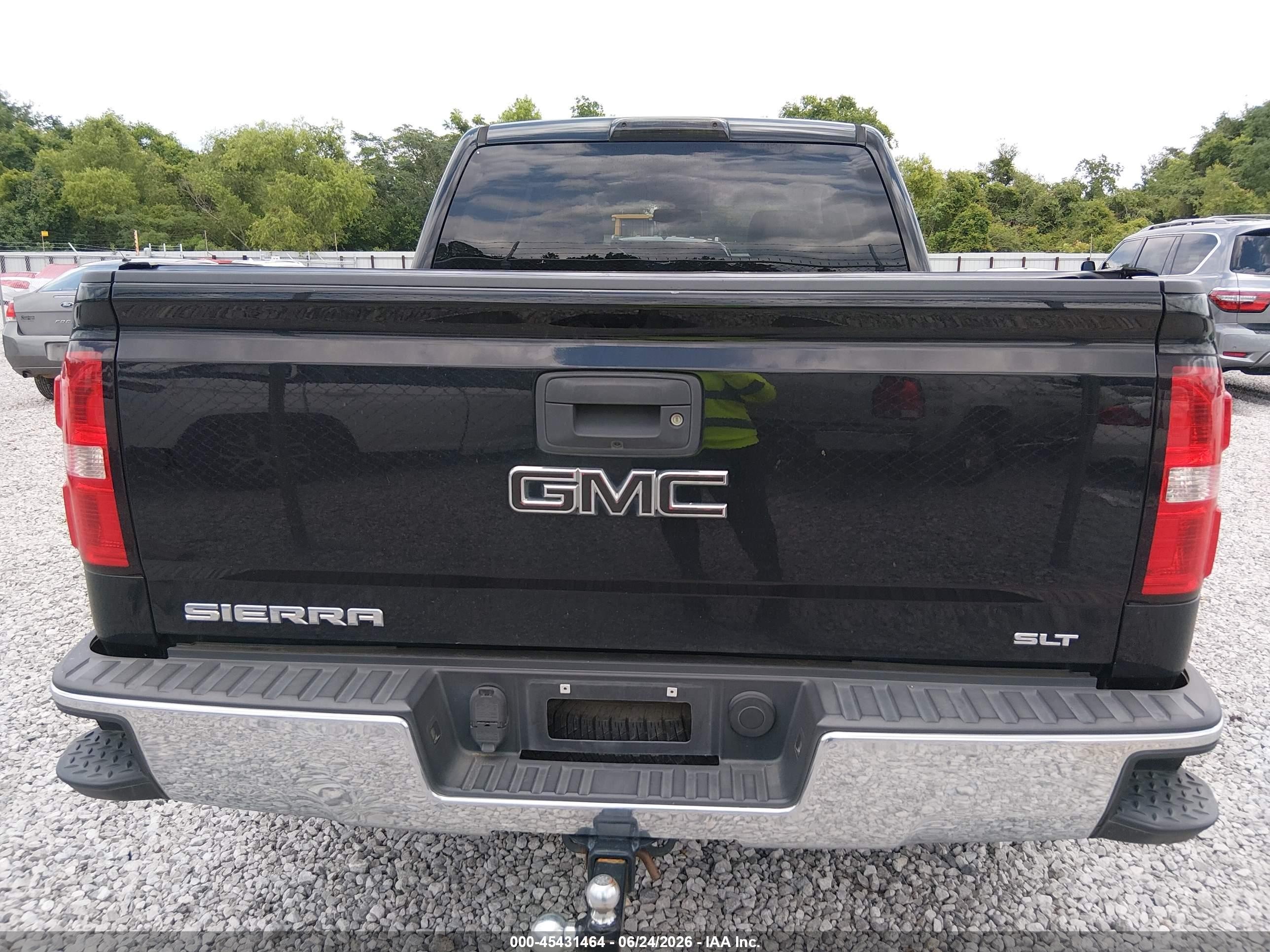 2014 Gmc Sierra 1500 Slt Black vin: 3GTU2VEC0EG376972