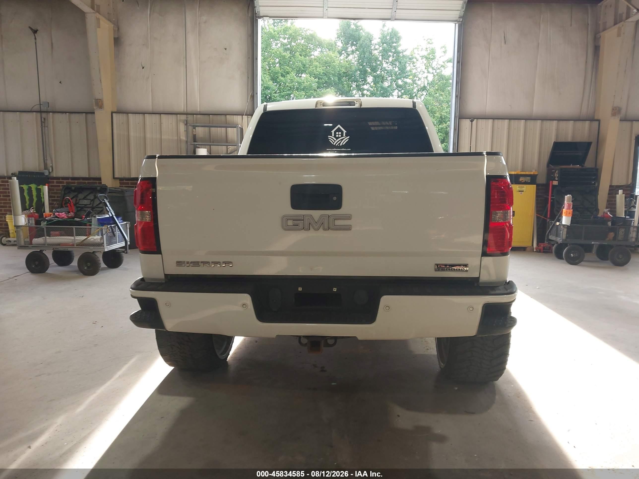 2014 Gmc Sierra 1500 Slt White vin: 3GTU2VEC0EG380911
