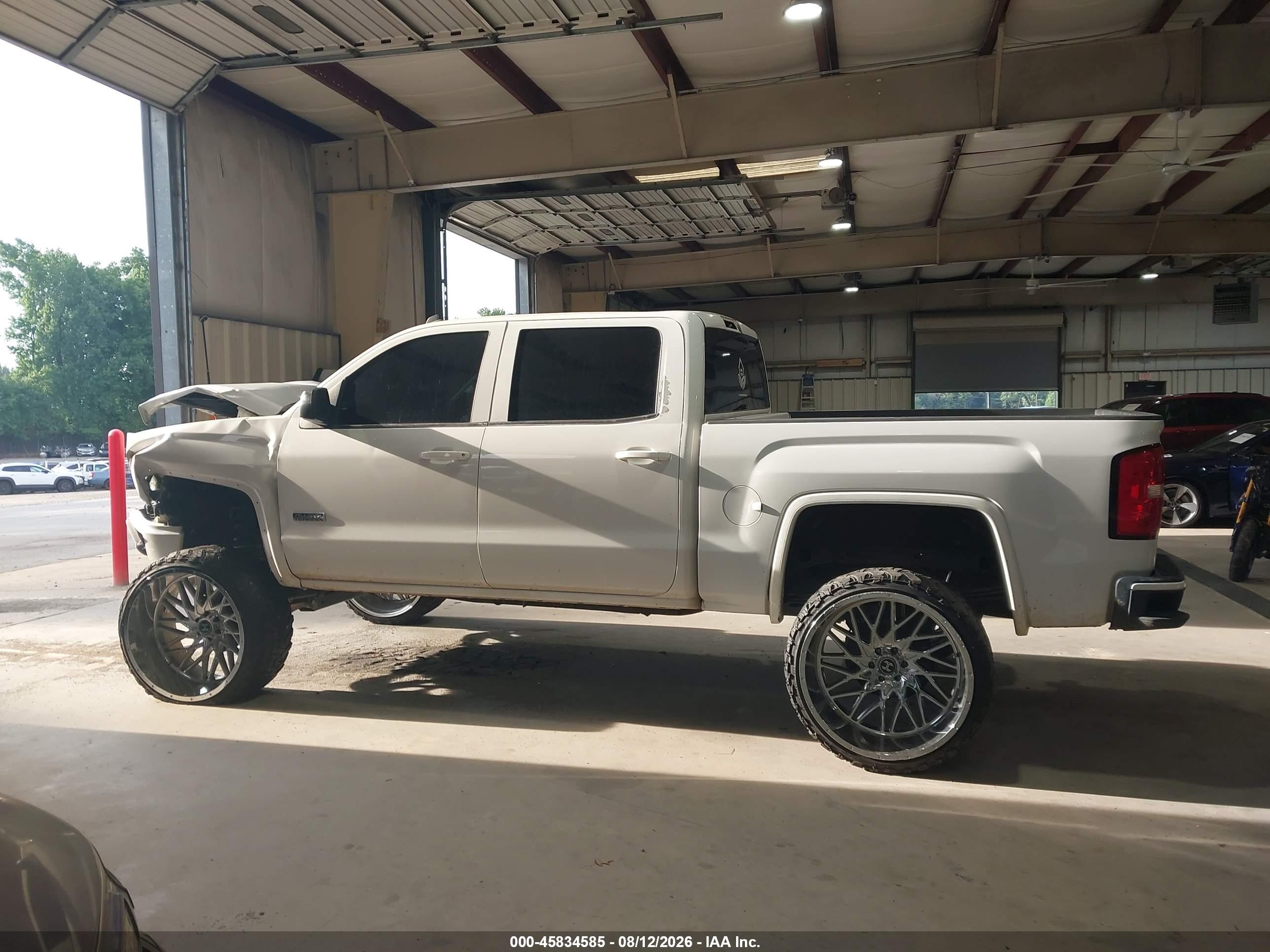 2014 Gmc Sierra 1500 Slt White vin: 3GTU2VEC0EG380911