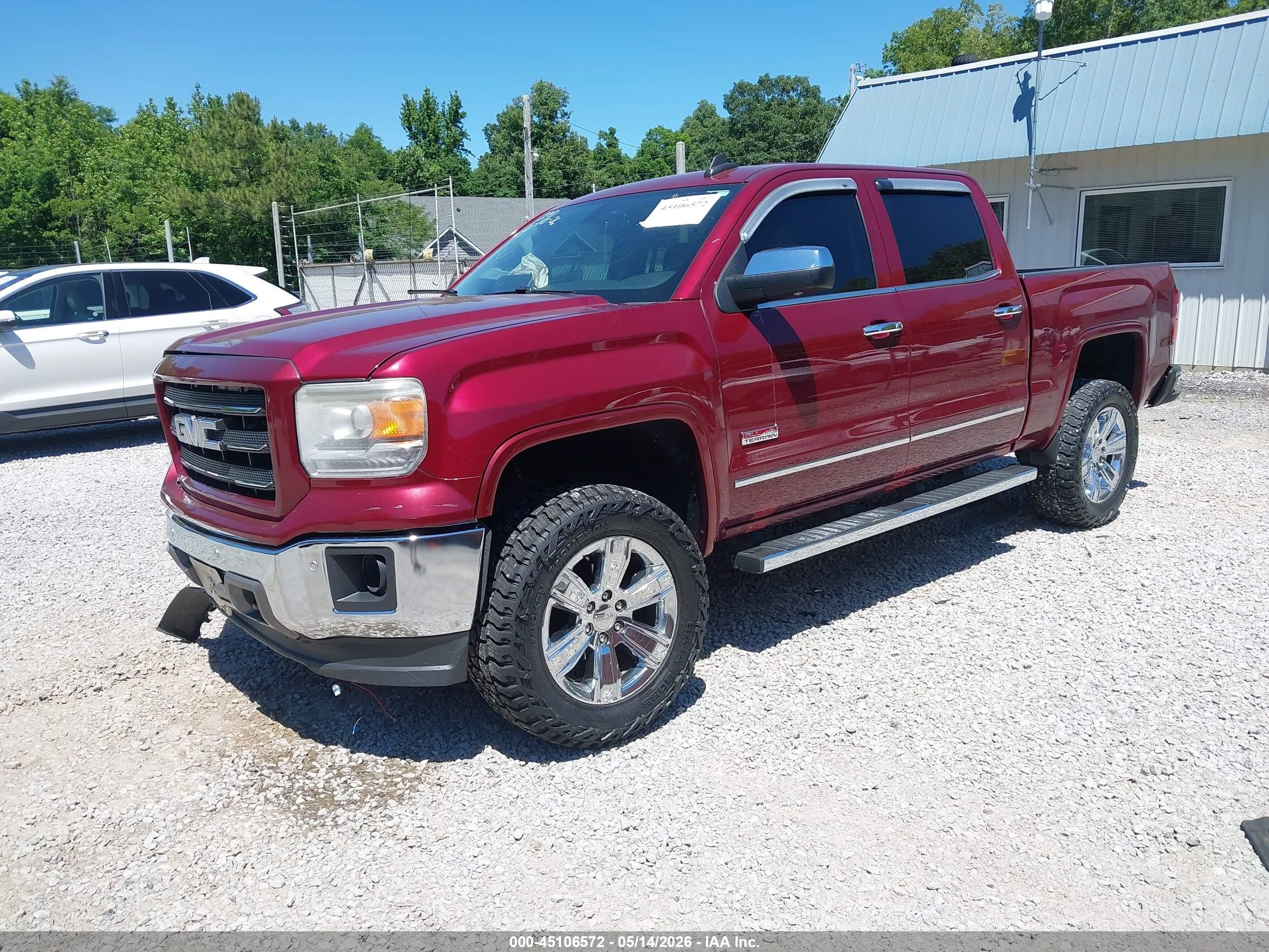 2015 Gmc Sierra 1500 Slt Maroon vin: 3GTU2VEC0FG144955