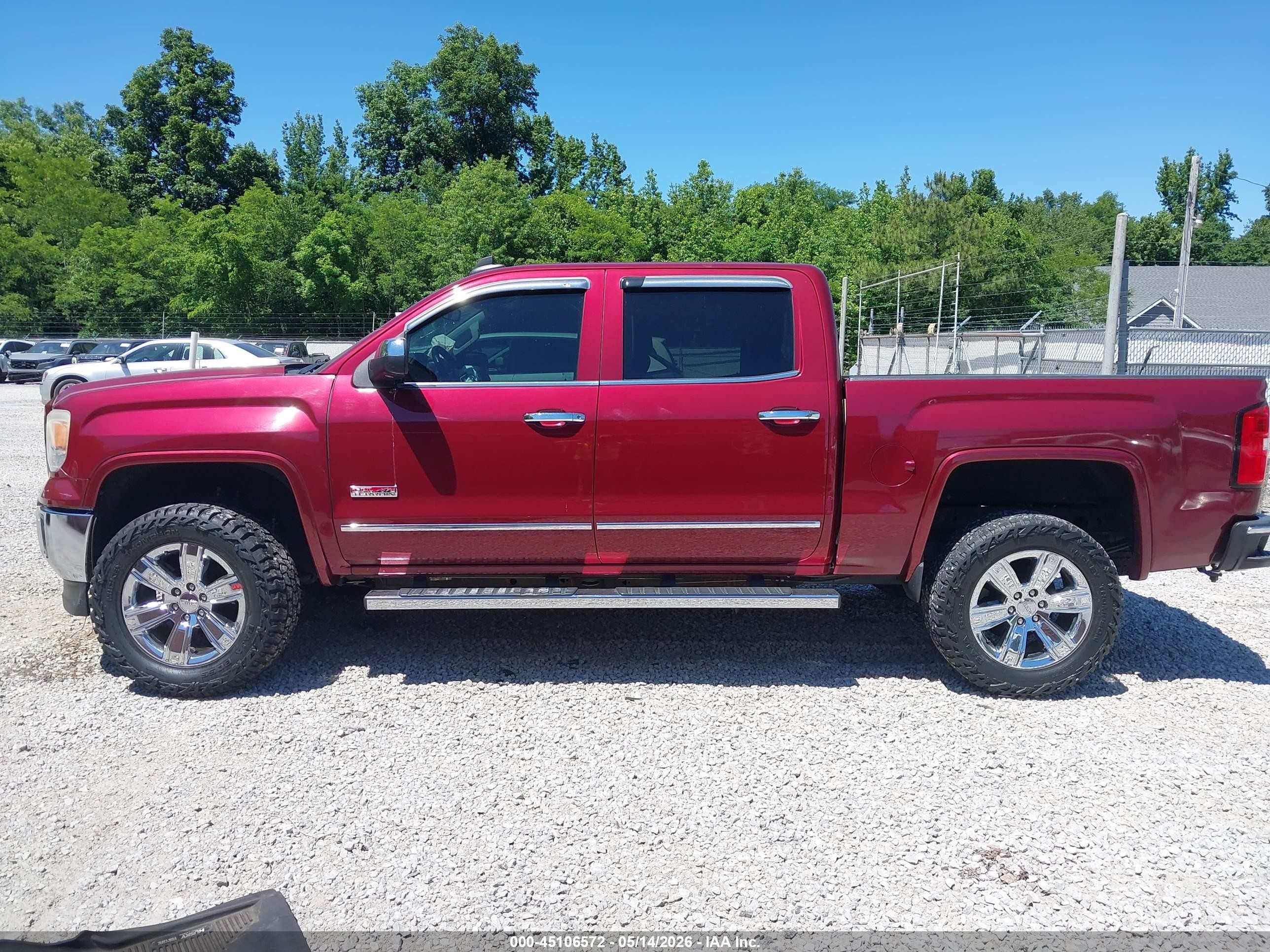 2015 Gmc Sierra 1500 Slt Maroon vin: 3GTU2VEC0FG144955
