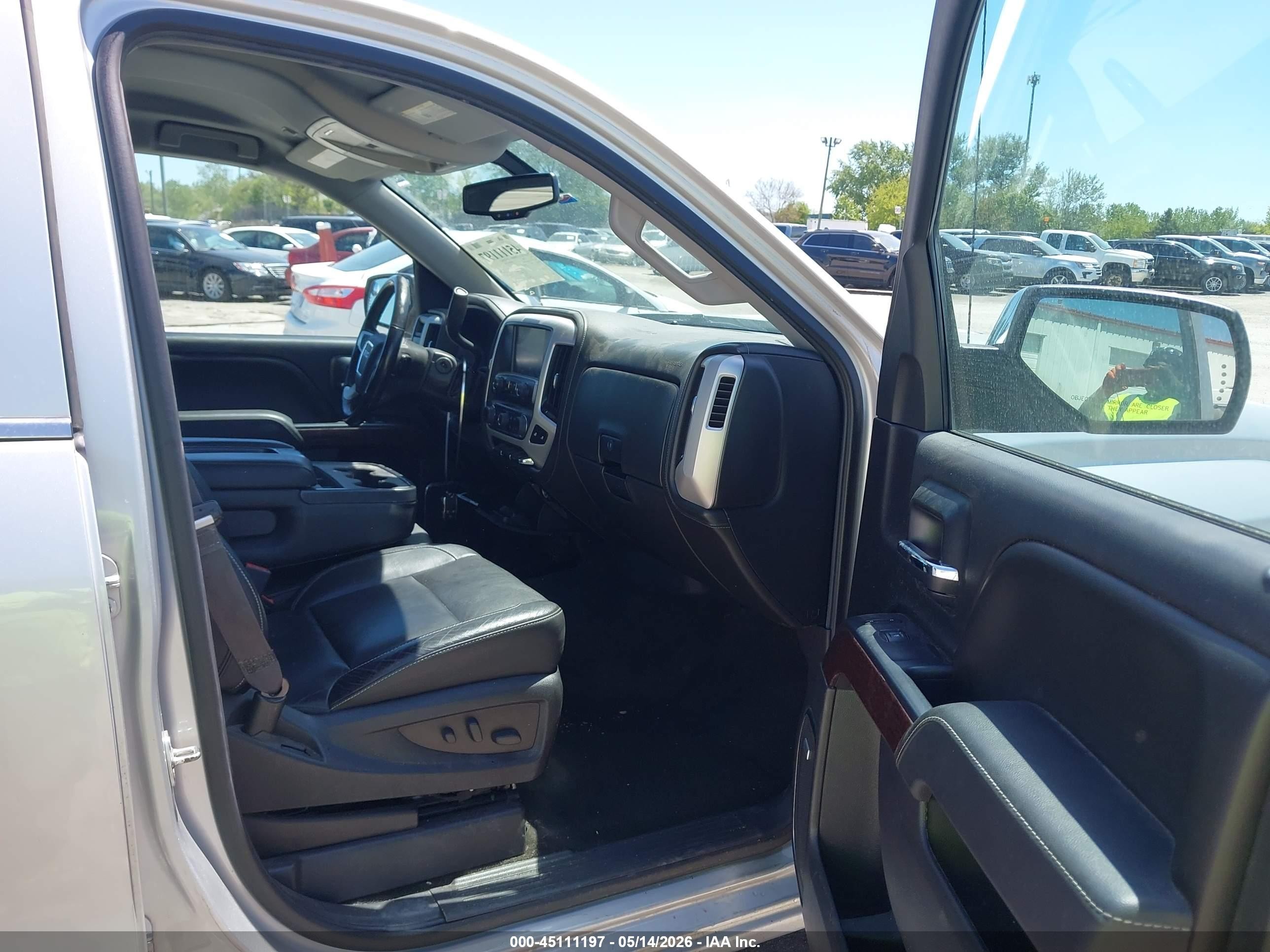 2015 Gmc Sierra 1500 Slt Silver vin: 3GTU2VEC0FG219847