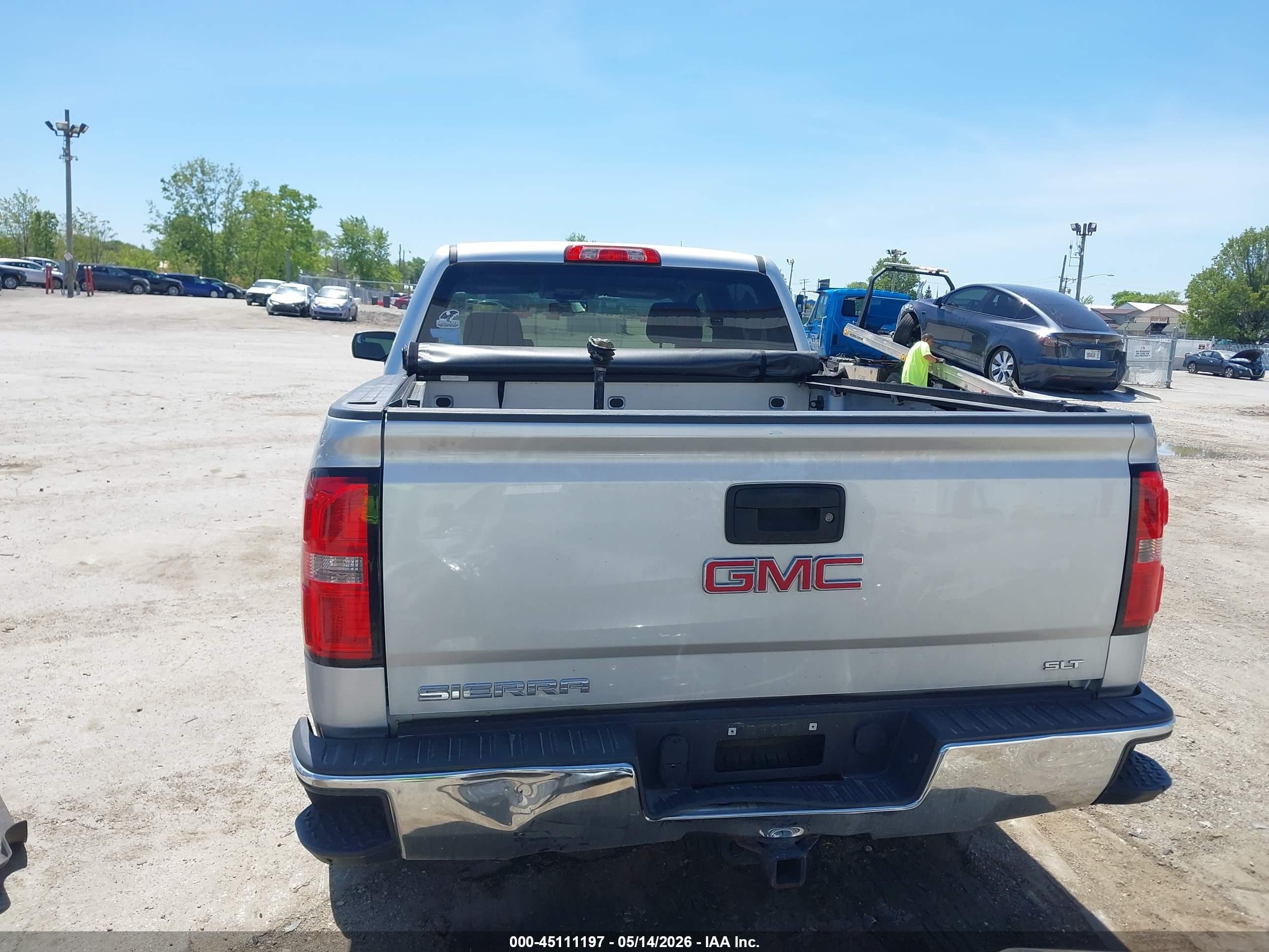 2015 Gmc Sierra 1500 Slt Silver vin: 3GTU2VEC0FG219847