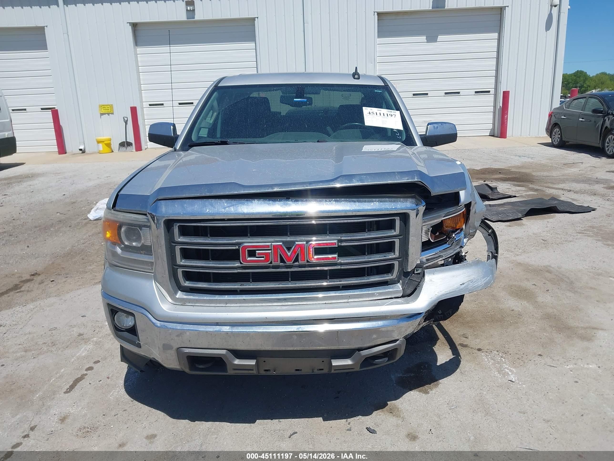 2015 Gmc Sierra 1500 Slt Silver vin: 3GTU2VEC0FG219847