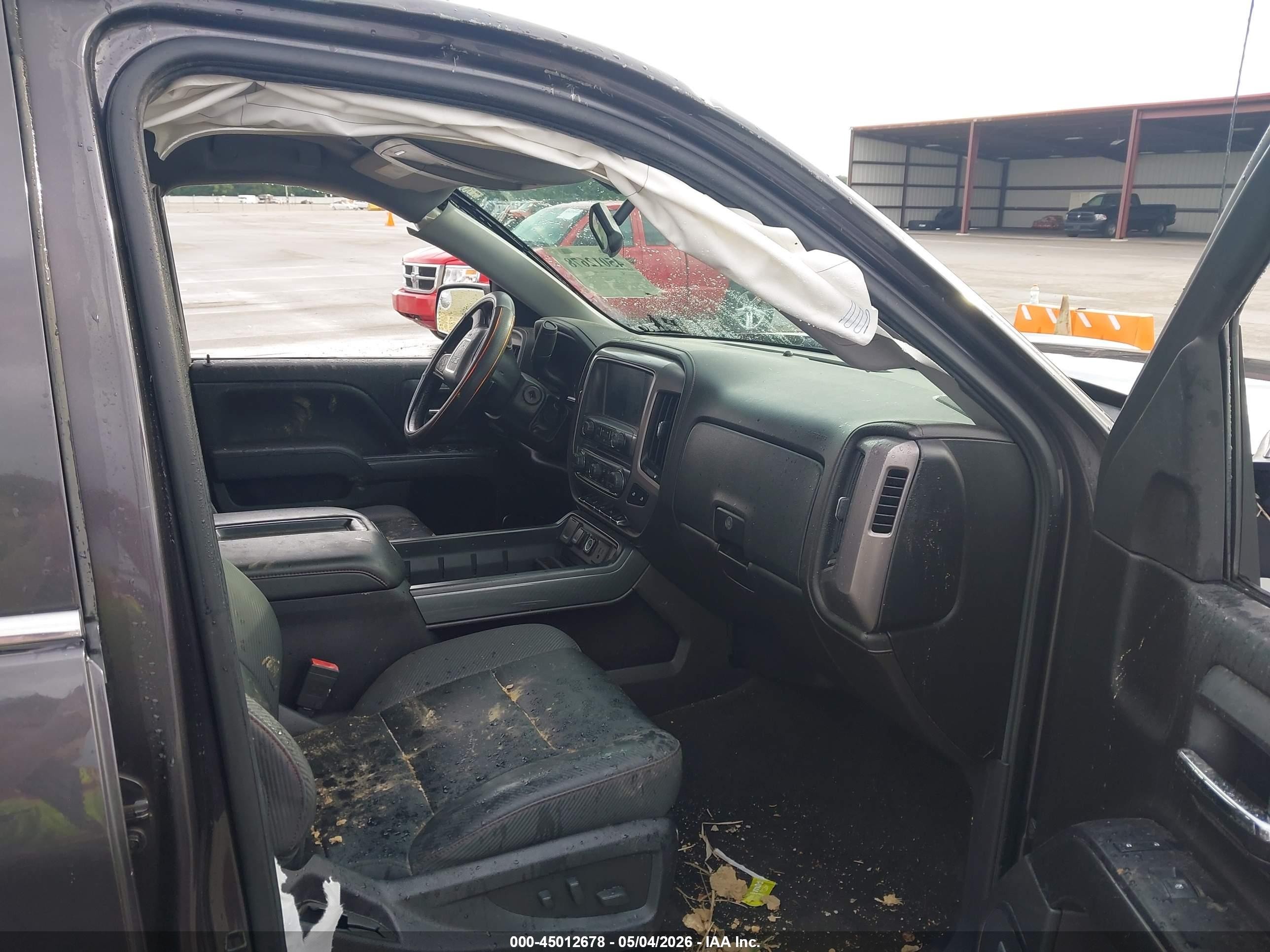 2015 Gmc Sierra 1500 Slt Серый vin: 3GTU2VEC0FG305241