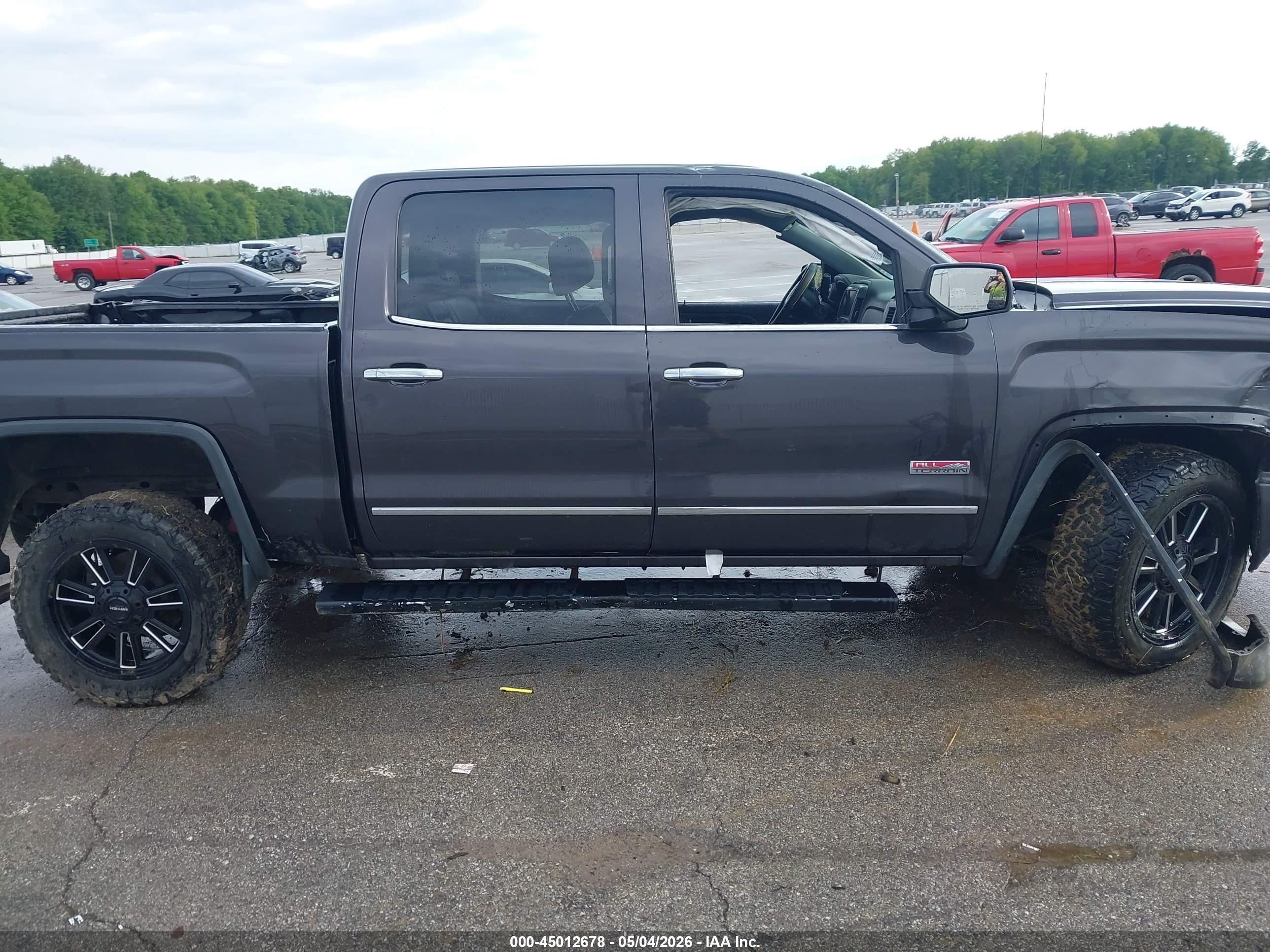 2015 Gmc Sierra 1500 Slt Серый vin: 3GTU2VEC0FG305241