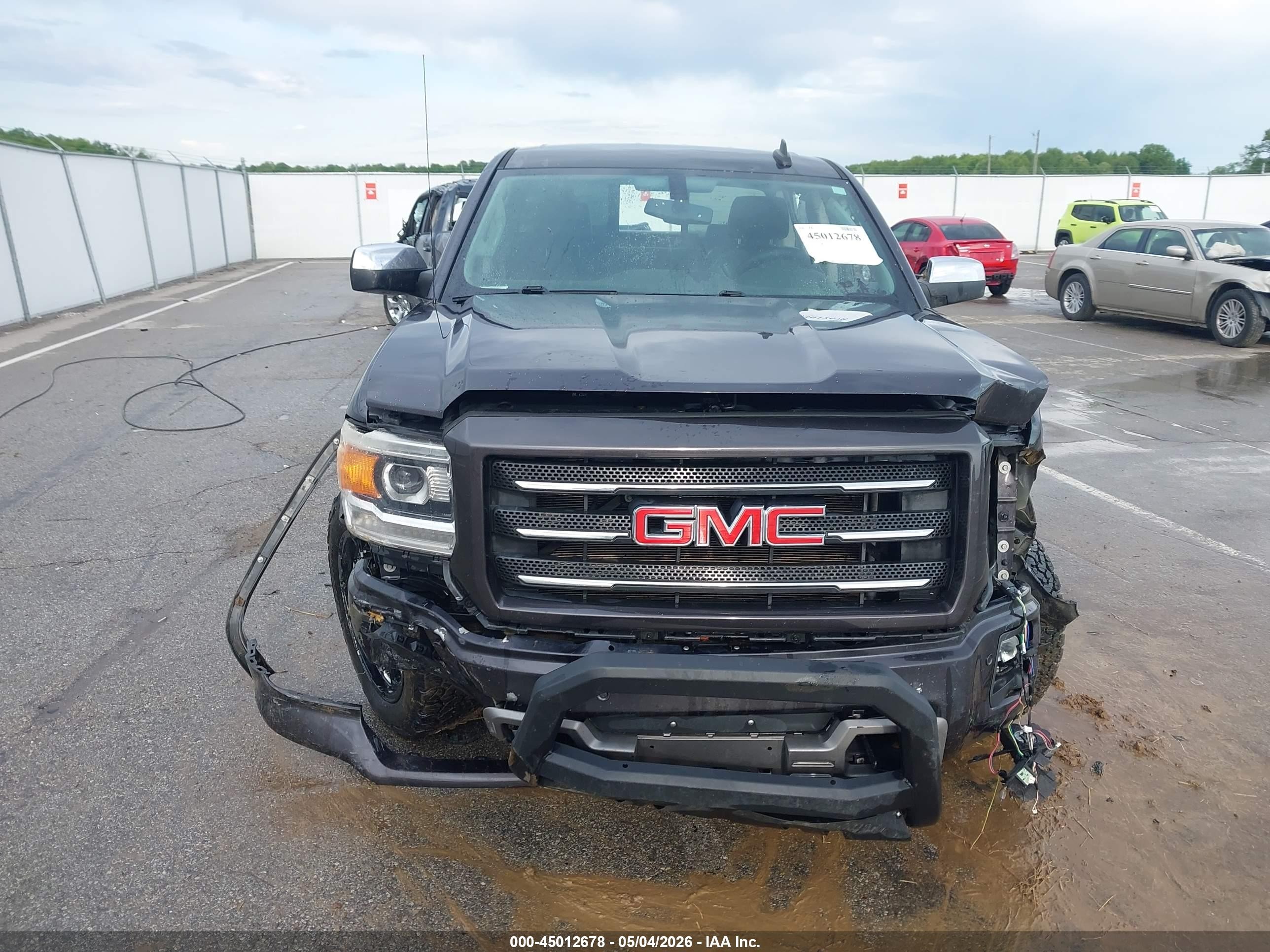 2015 Gmc Sierra 1500 Slt Серый vin: 3GTU2VEC0FG305241