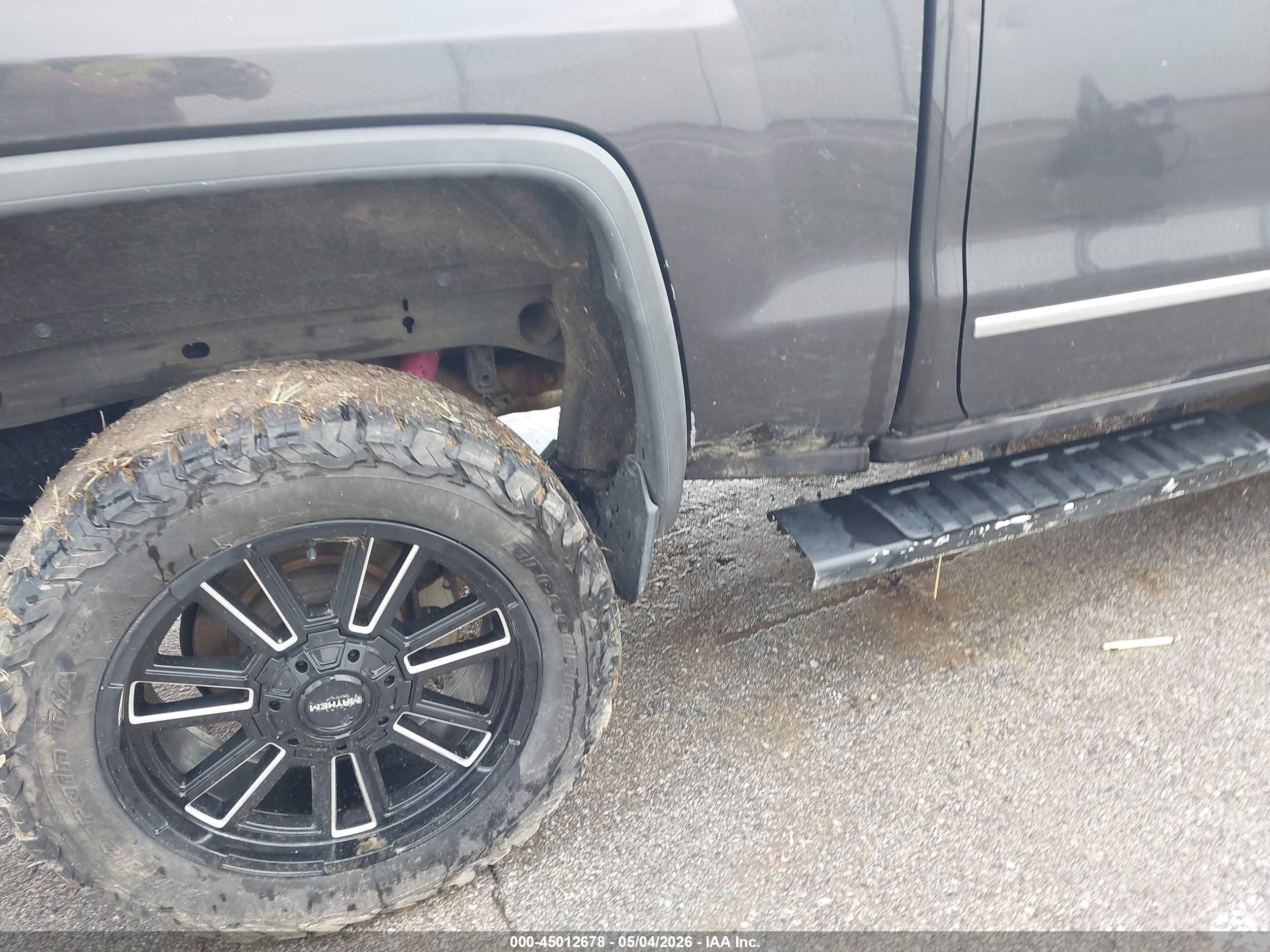 2015 Gmc Sierra 1500 Slt Серый vin: 3GTU2VEC0FG305241