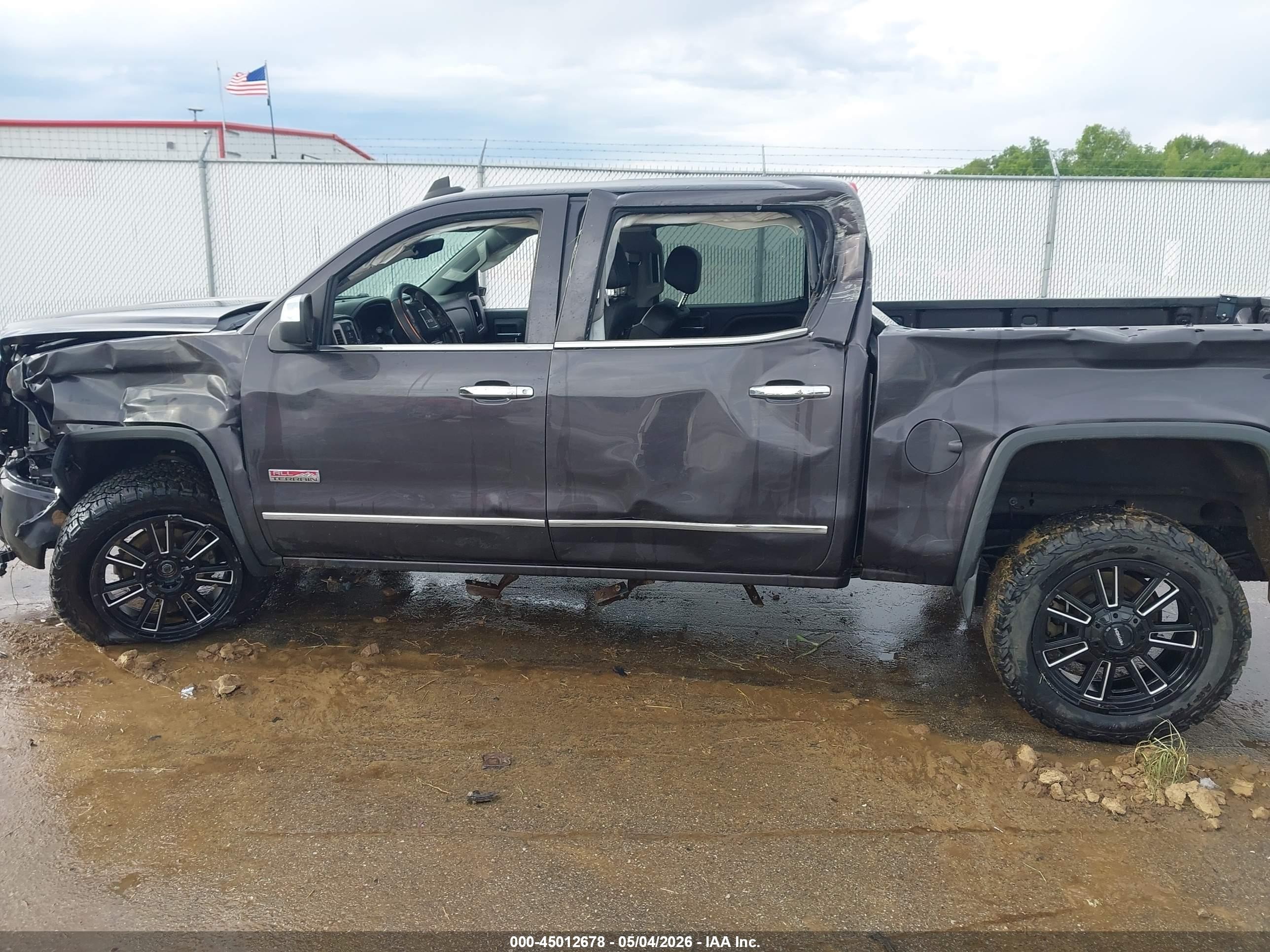 2015 Gmc Sierra 1500 Slt Серый vin: 3GTU2VEC0FG305241