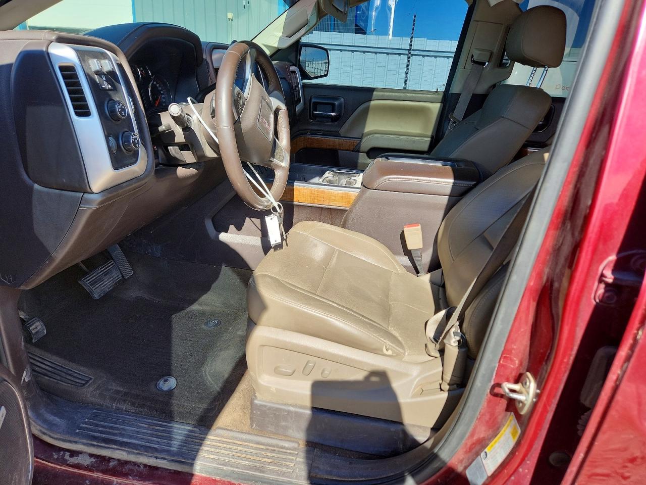 2015 Gmc Sierra K1500 Slt Burgundy vin: 3GTU2VEC0FG335985