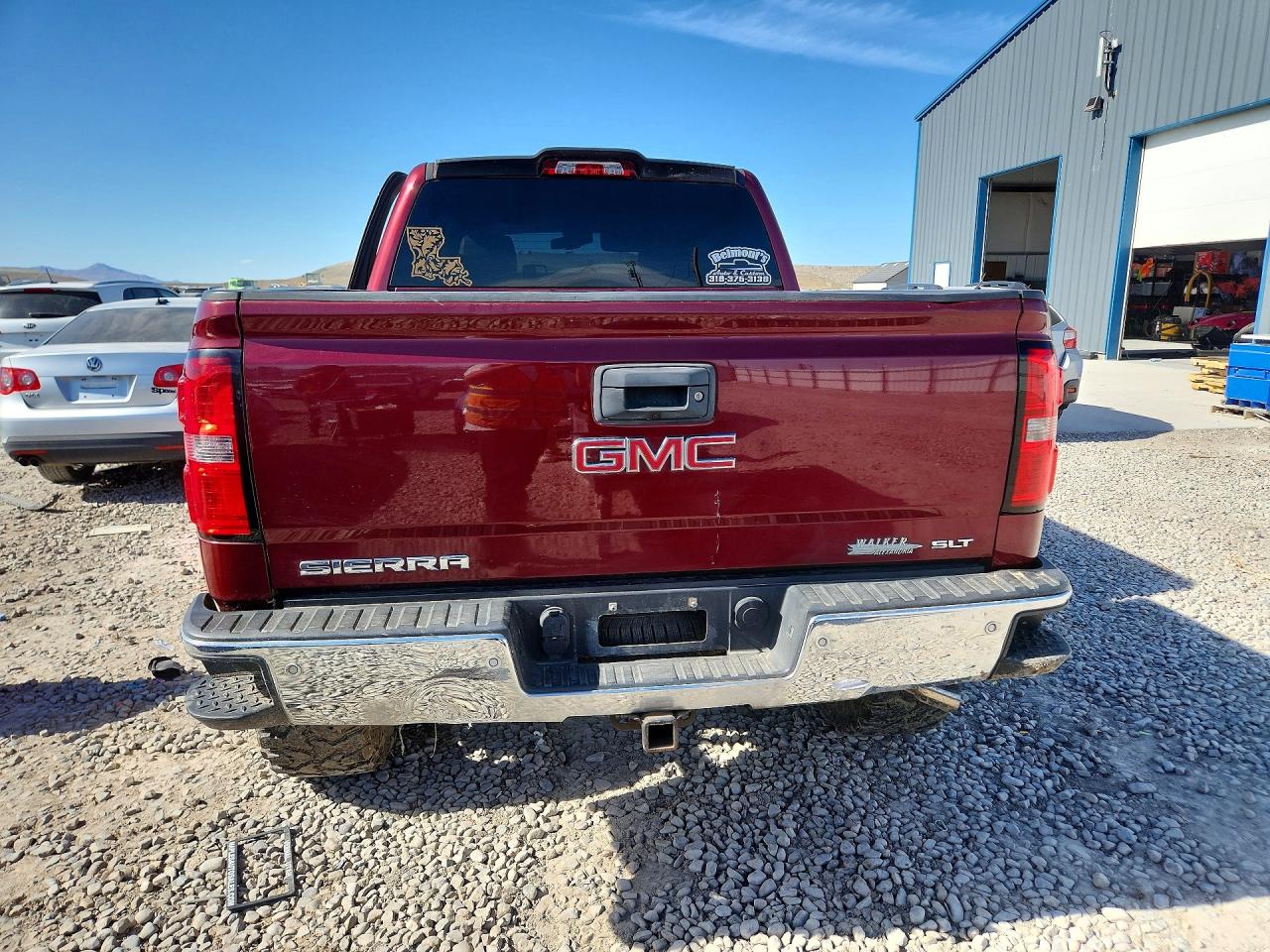 2015 Gmc Sierra K1500 Slt Burgundy vin: 3GTU2VEC0FG335985
