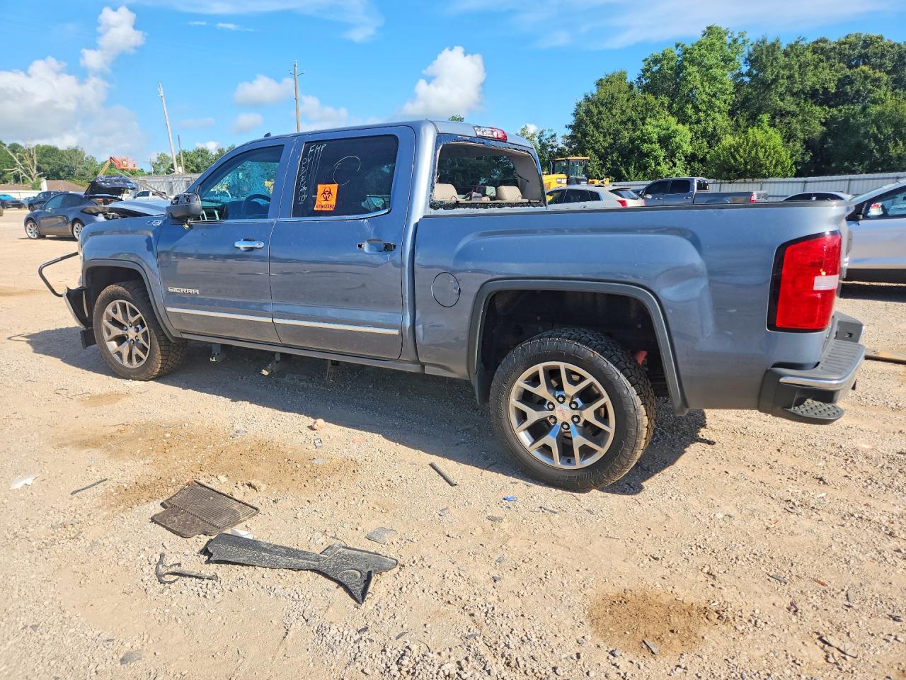 2015 Gmc Sierra K1500 Slt Blue vin: 3GTU2VEC0FG407560