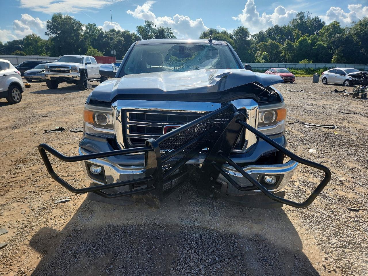 2015 Gmc Sierra K1500 Slt Blue vin: 3GTU2VEC0FG407560
