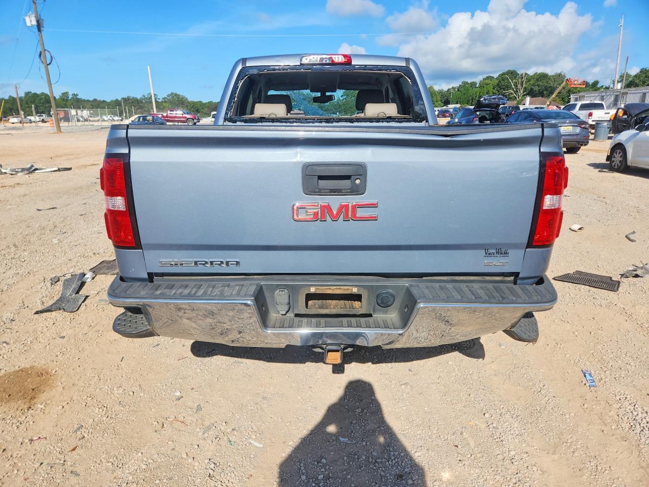 2015 Gmc Sierra K1500 Slt Blue vin: 3GTU2VEC0FG407560