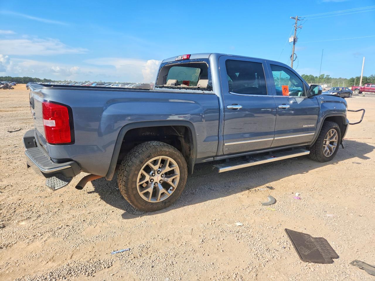 2015 Gmc Sierra K1500 Slt Blue vin: 3GTU2VEC0FG407560