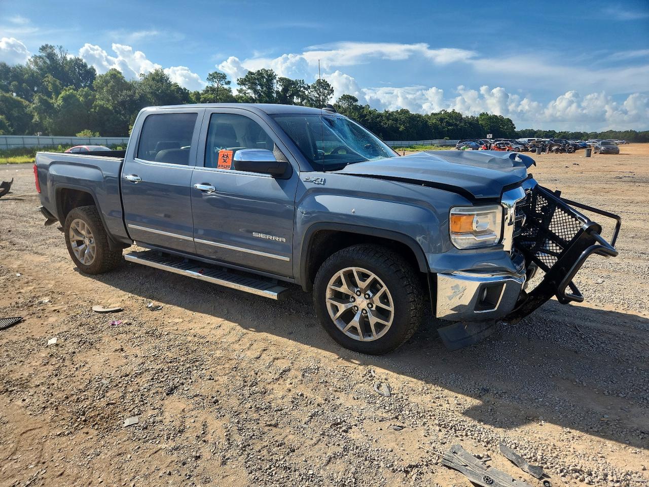 2015 Gmc Sierra K1500 Slt Blue vin: 3GTU2VEC0FG407560