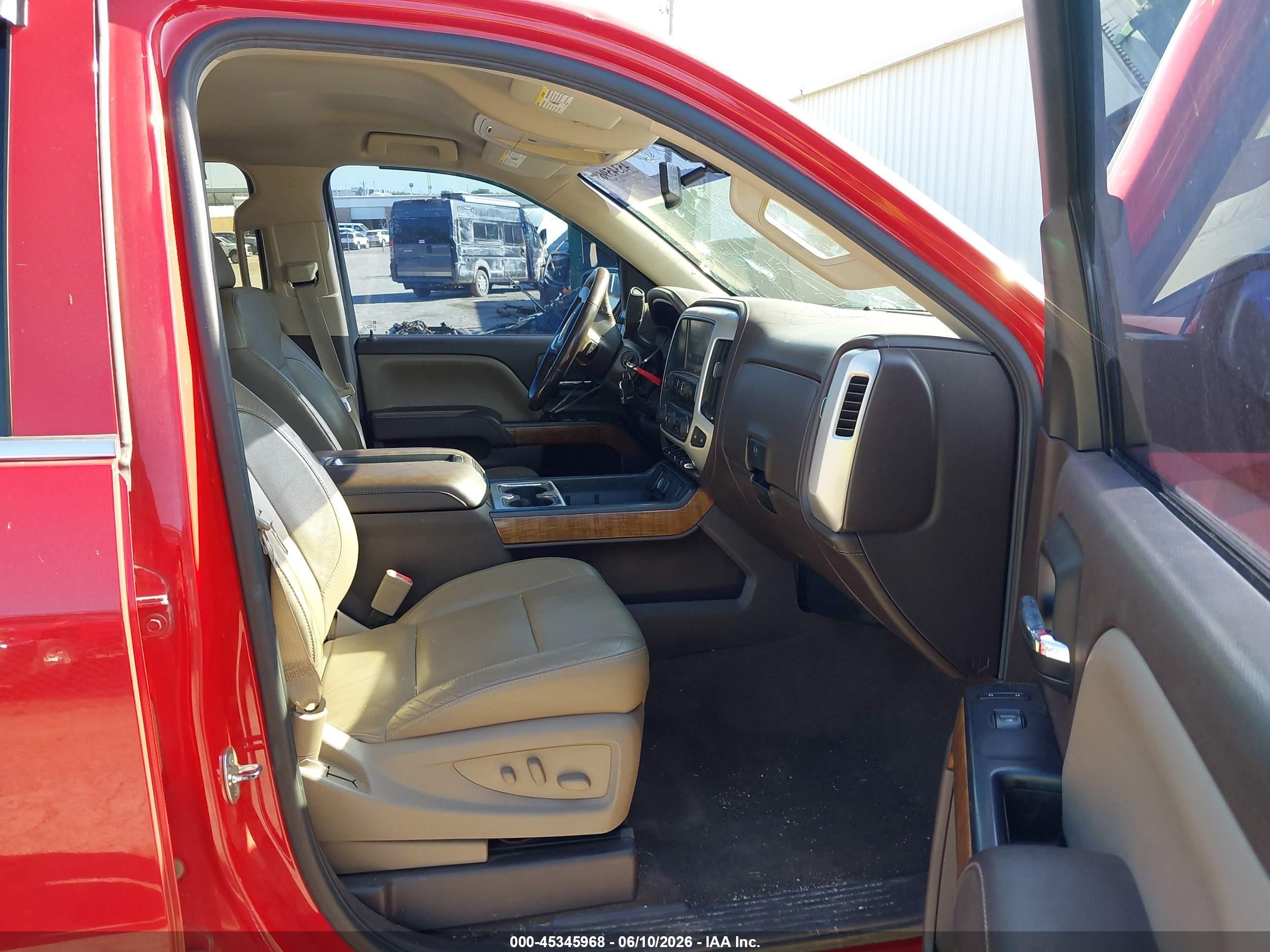 2015 Gmc Sierra 1500 Slt Red vin: 3GTU2VEC0FG446388