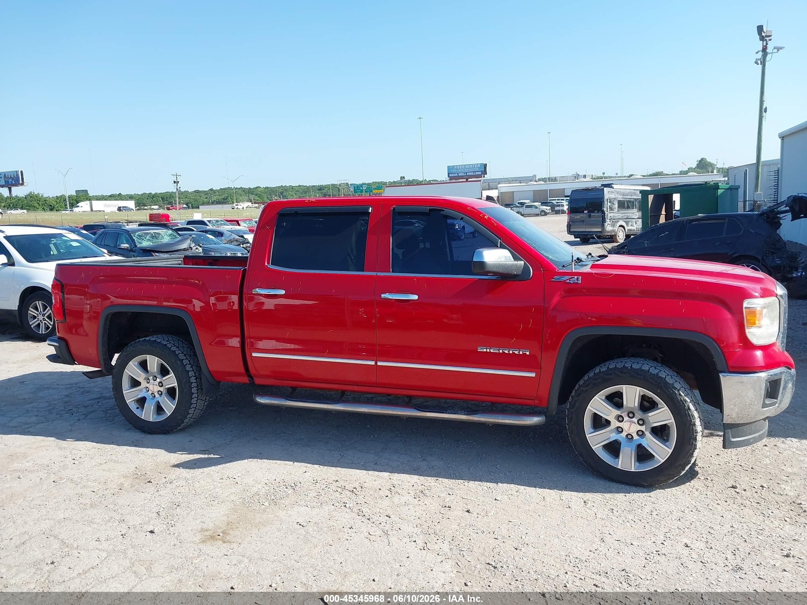 2015 Gmc Sierra 1500 Slt Red vin: 3GTU2VEC0FG446388