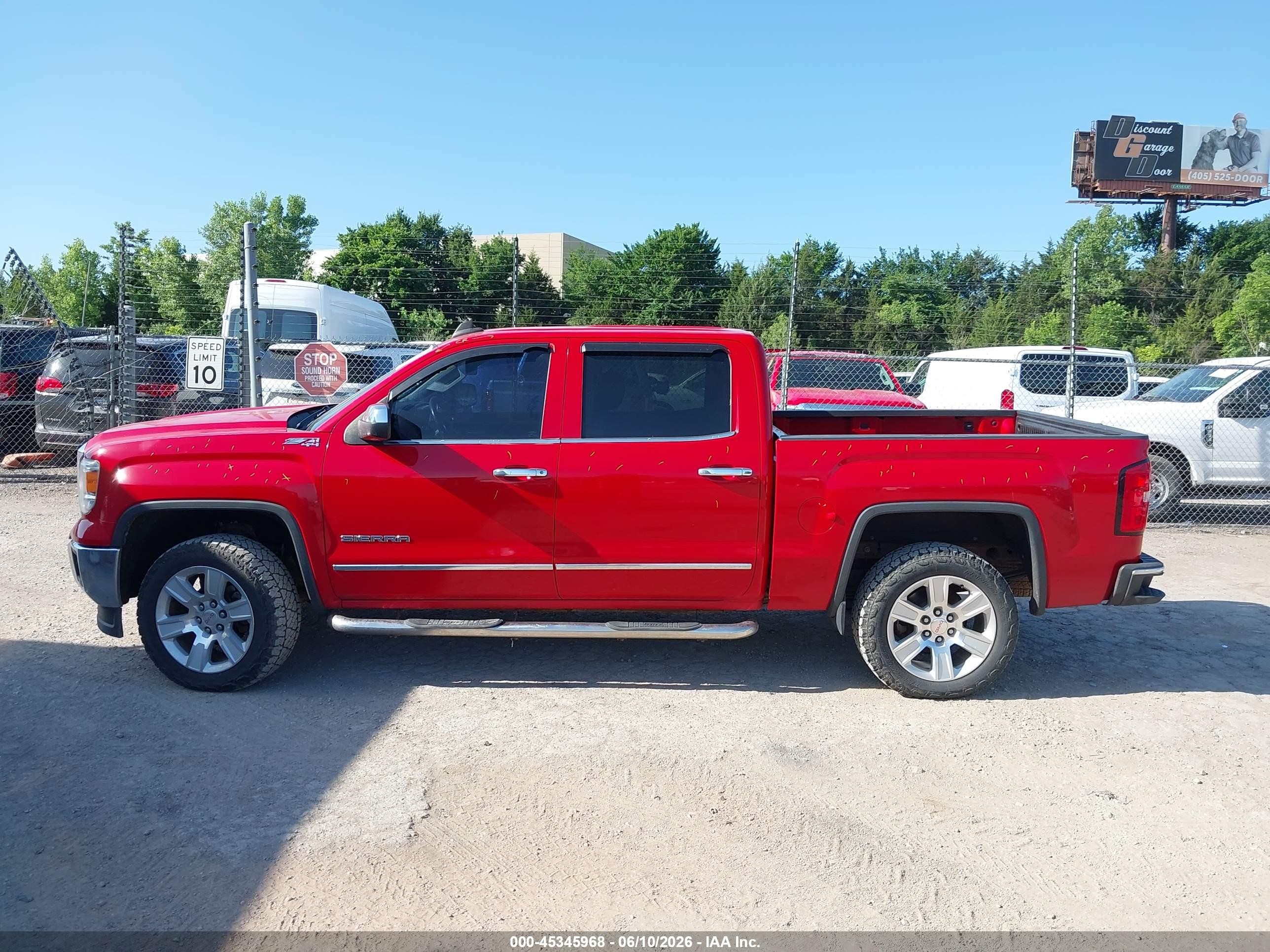 2015 Gmc Sierra 1500 Slt Red vin: 3GTU2VEC0FG446388