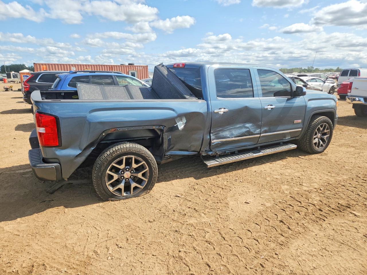 2014 Gmc Sierra K1500 Slt Blue vin: 3GTU2VEC1EG100087