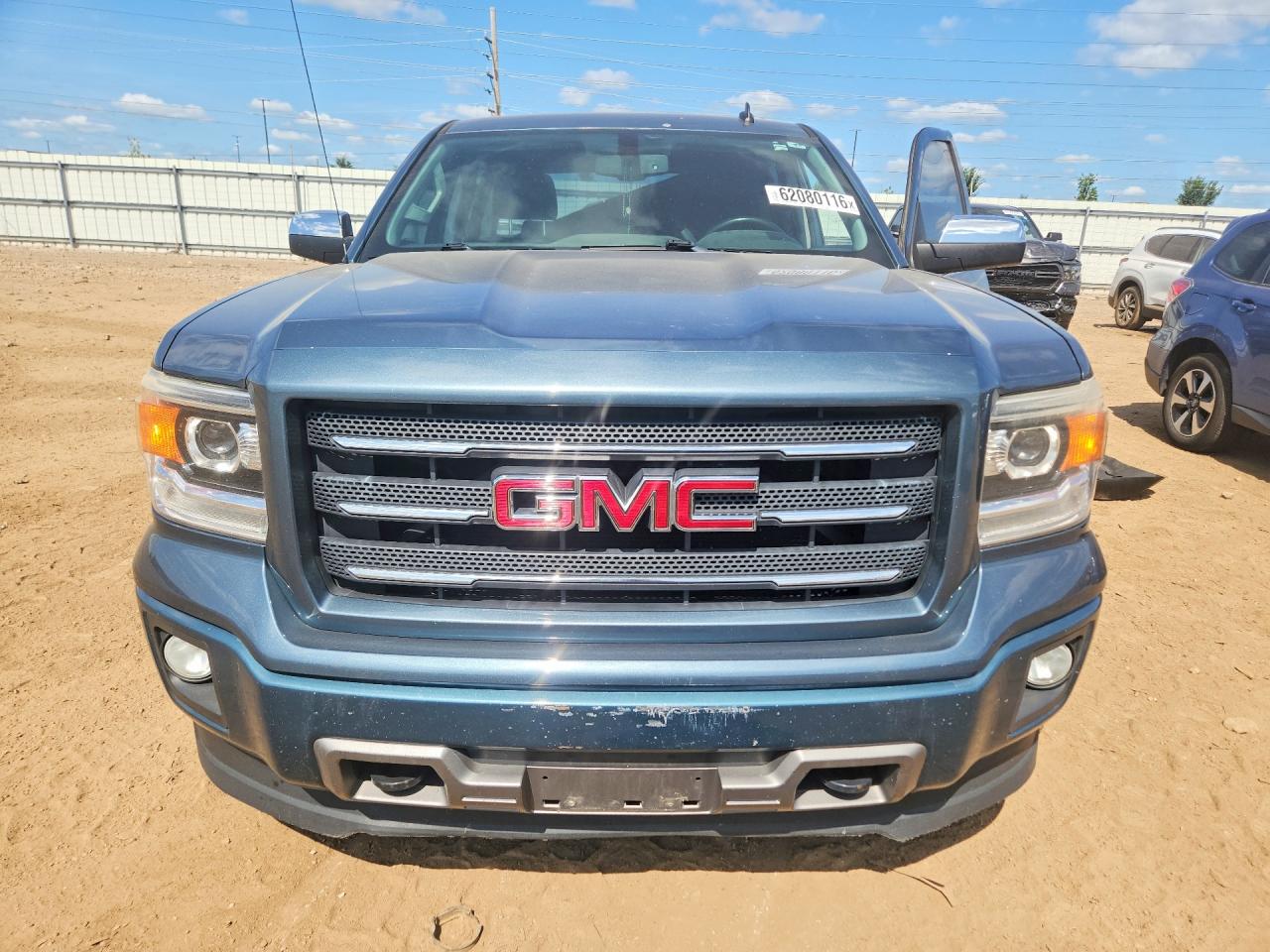 2014 Gmc Sierra K1500 Slt Blue vin: 3GTU2VEC1EG100087
