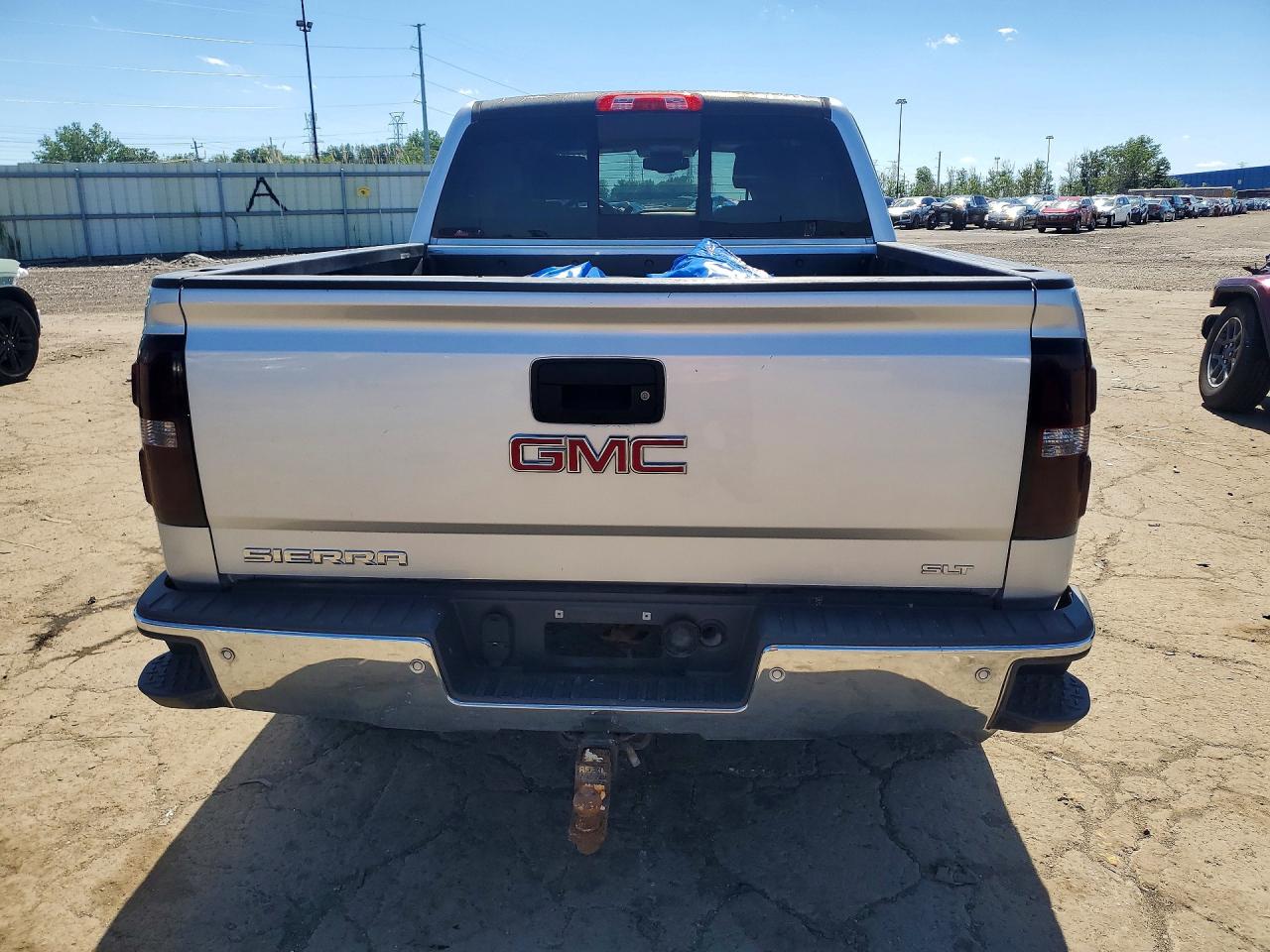 2014 Gmc Sierra K1500 Slt Silver vin: 3GTU2VEC1EG130318