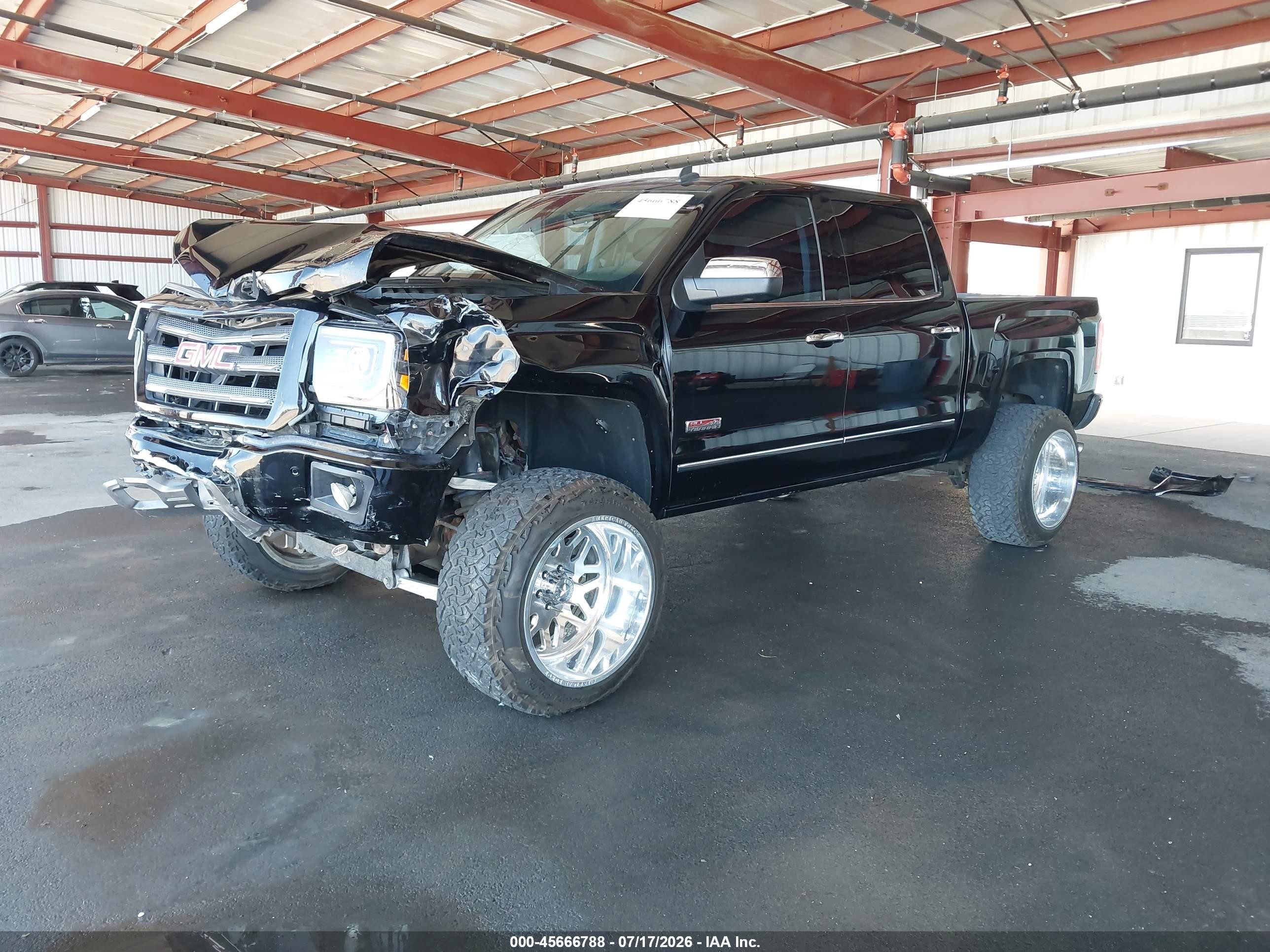 2014 Gmc Sierra 1500 Slt Black vin: 3GTU2VEC1EG240317
