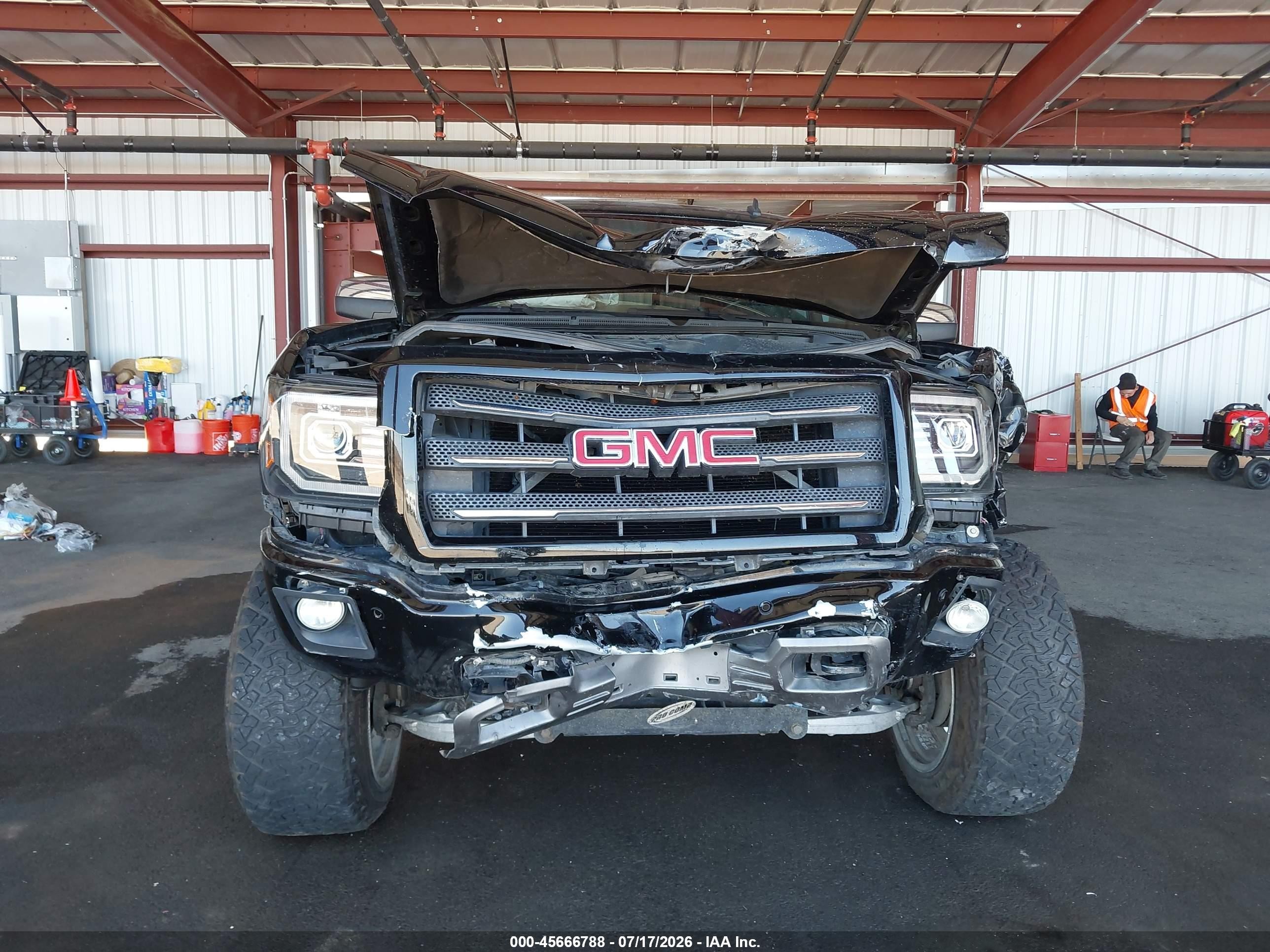 2014 Gmc Sierra 1500 Slt Black vin: 3GTU2VEC1EG240317