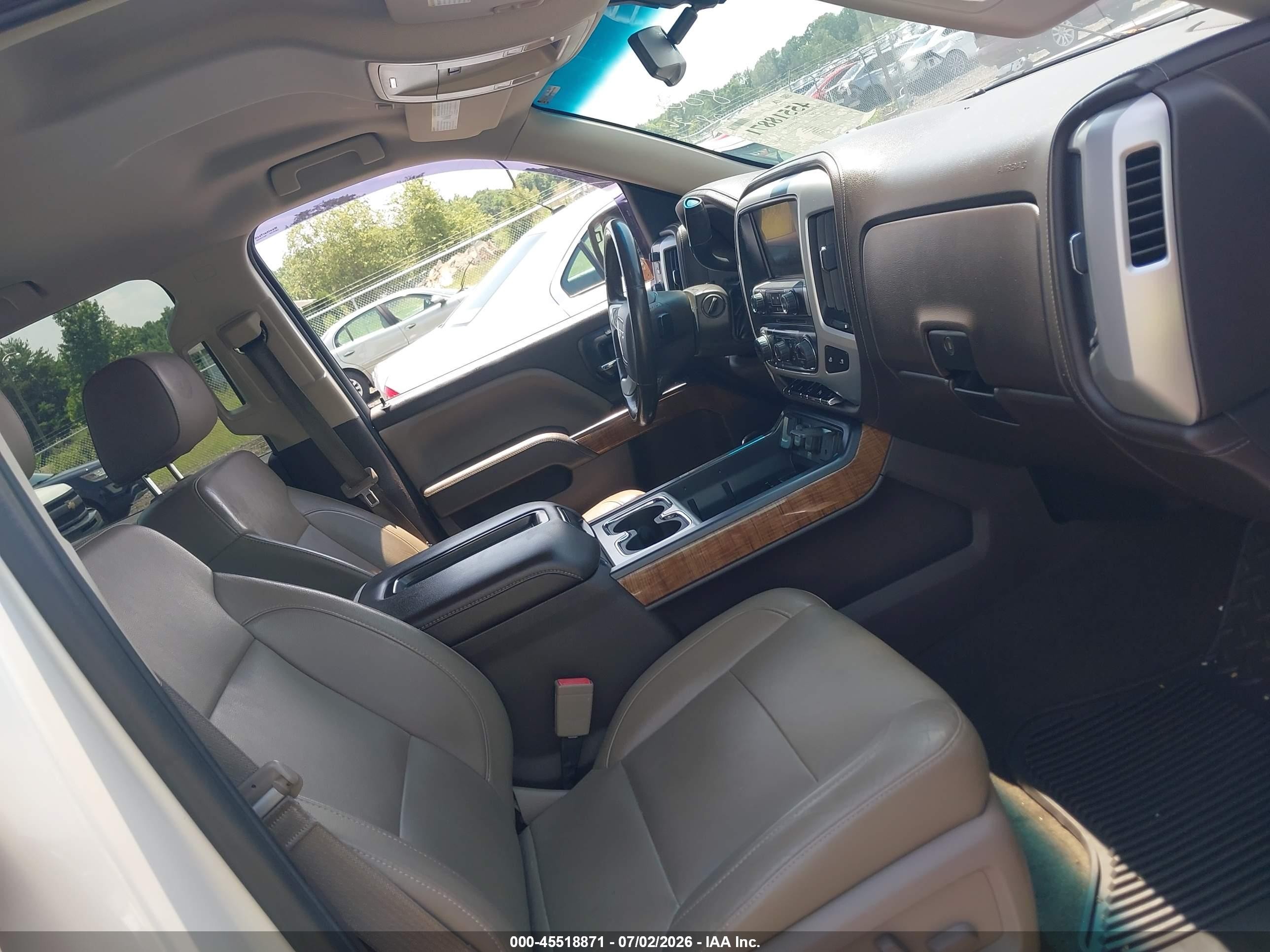 2014 Gmc Sierra 1500 Slt White vin: 3GTU2VEC1EG318160