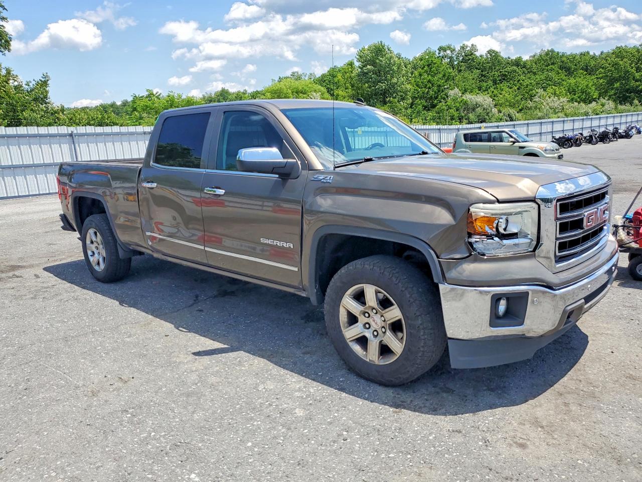 2014 Gmc Sierra K1500 Slt Brown vin: 3GTU2VEC1EG320927