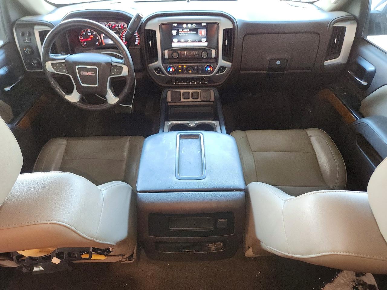 2014 Gmc Sierra K1500 Slt White vin: 3GTU2VEC1EG377564