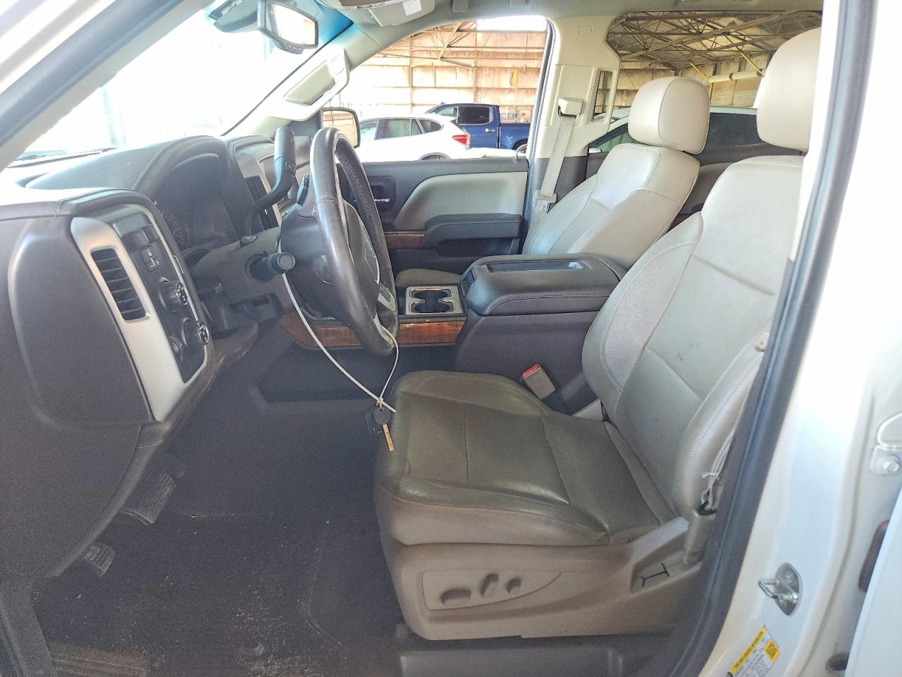 2014 Gmc Sierra K1500 Slt White vin: 3GTU2VEC1EG377564
