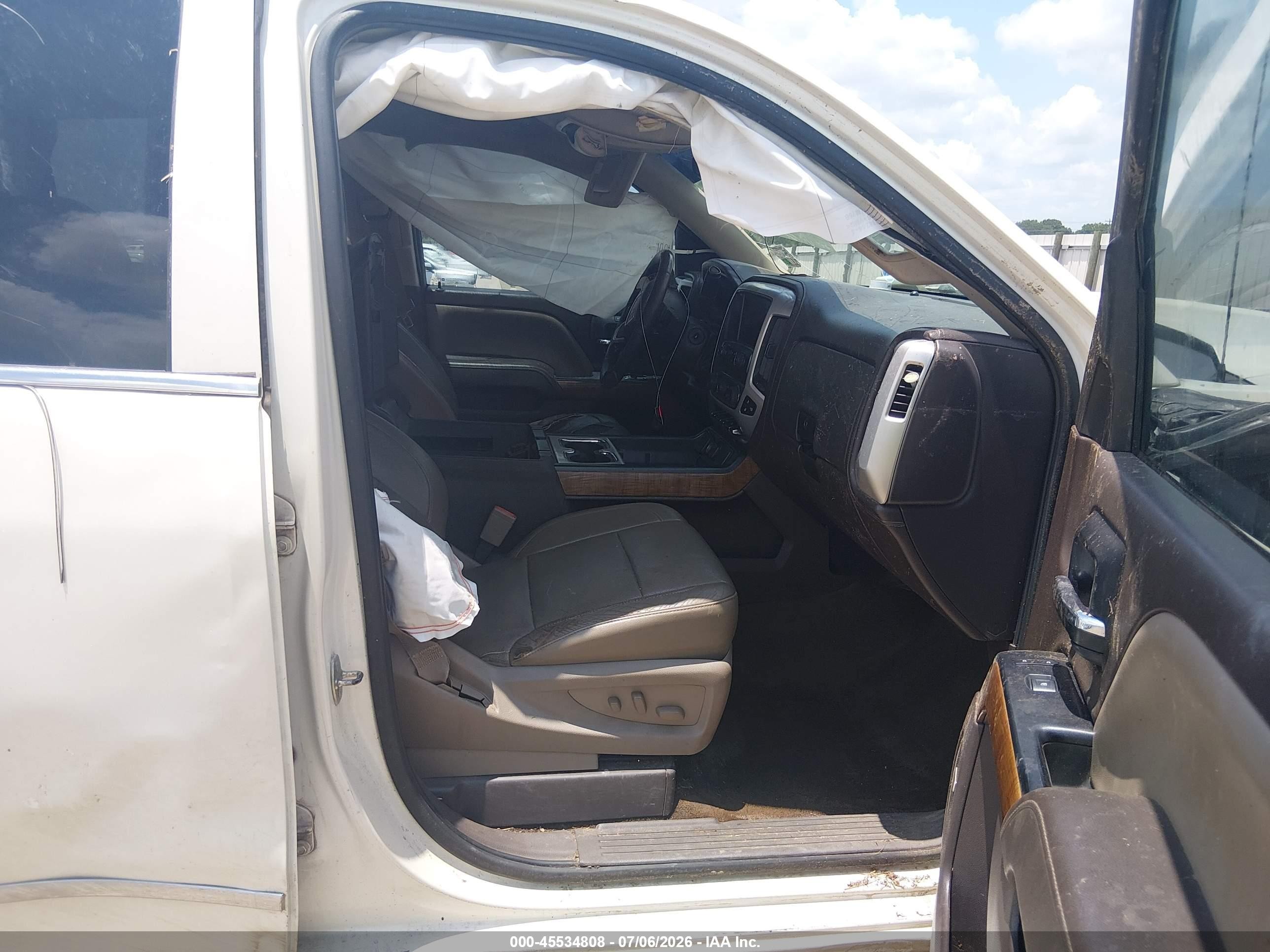 2014 Gmc Sierra 1500 Slt White vin: 3GTU2VEC1EG421921