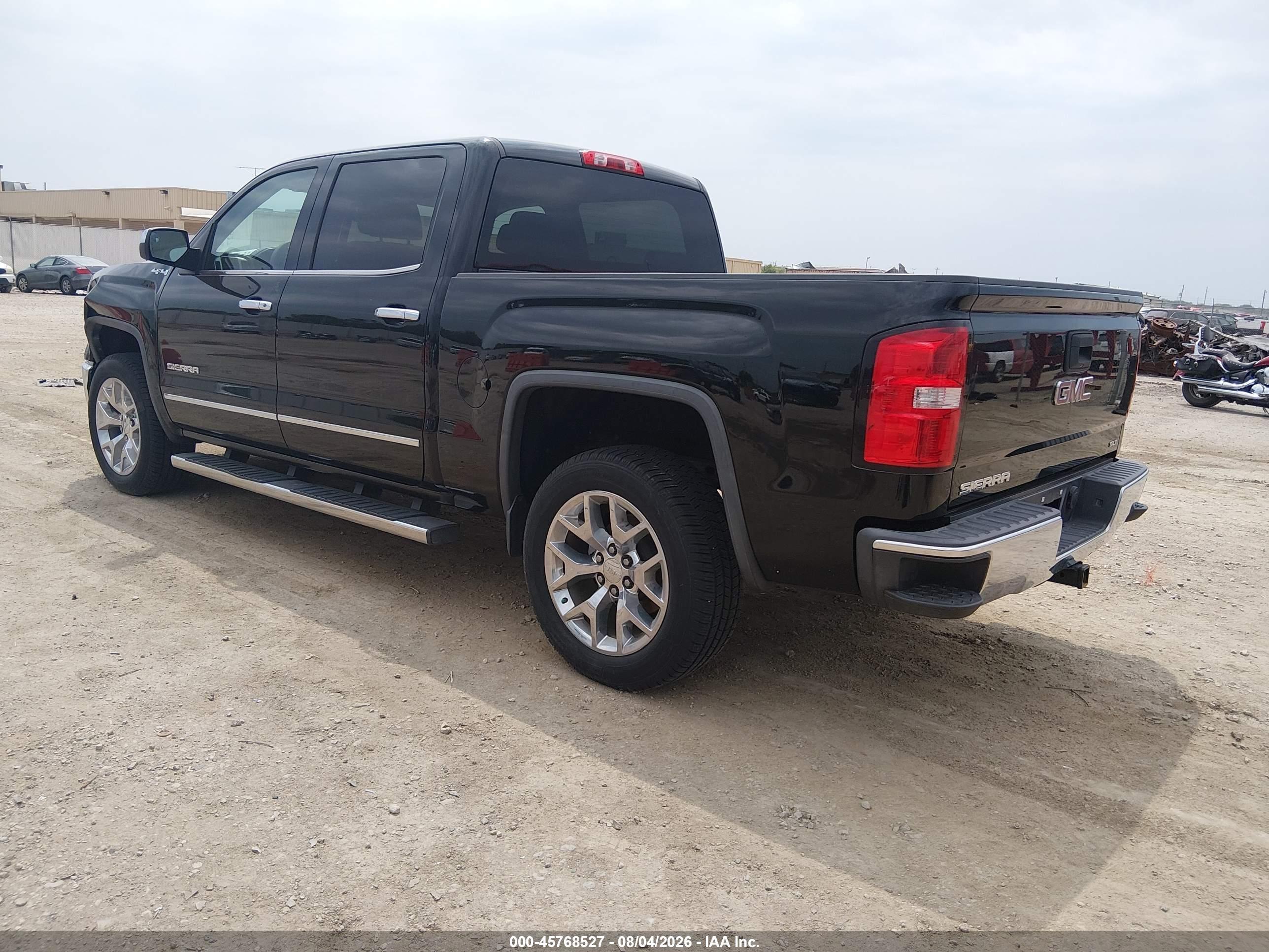2014 Gmc Sierra 1500 Slt Черный vin: 3GTU2VEC1EG425919