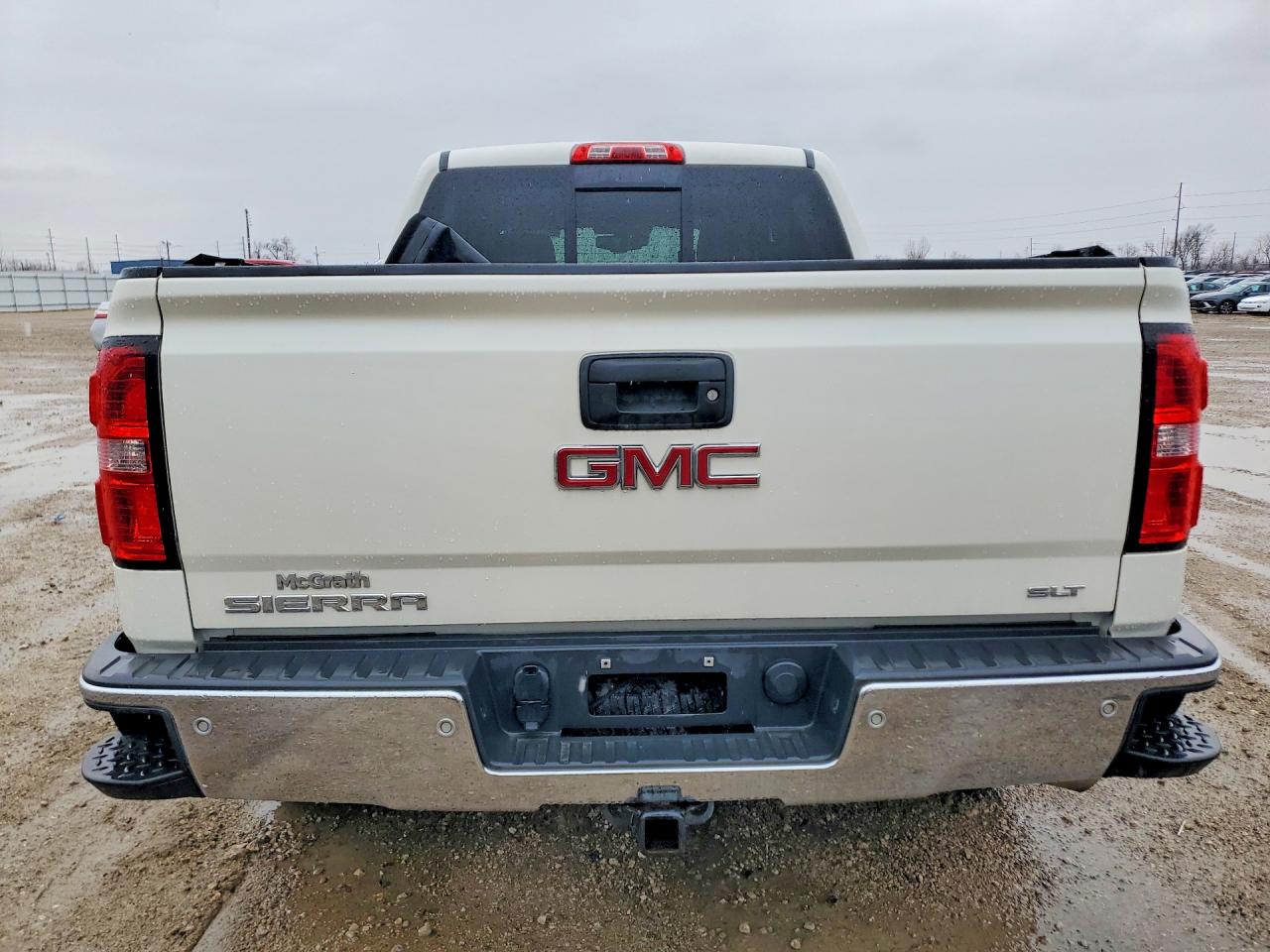 2014 Gmc Sierra K1500 Slt White vin: 3GTU2VEC1EG471556